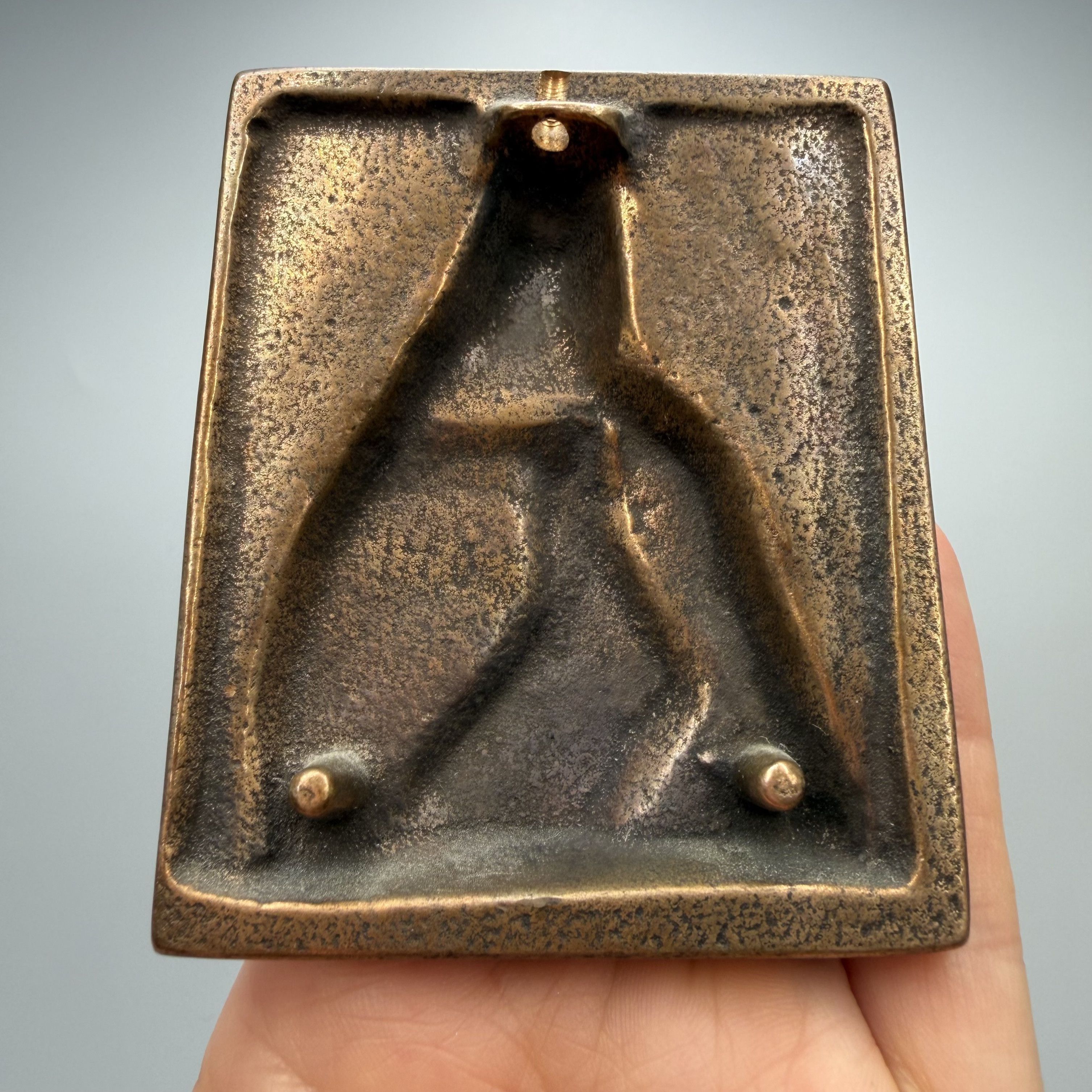 Vintage Vintage German Bronze Madonna & Child Wall Plaque Religious Size ONE SIZE - 2 Thumbnail