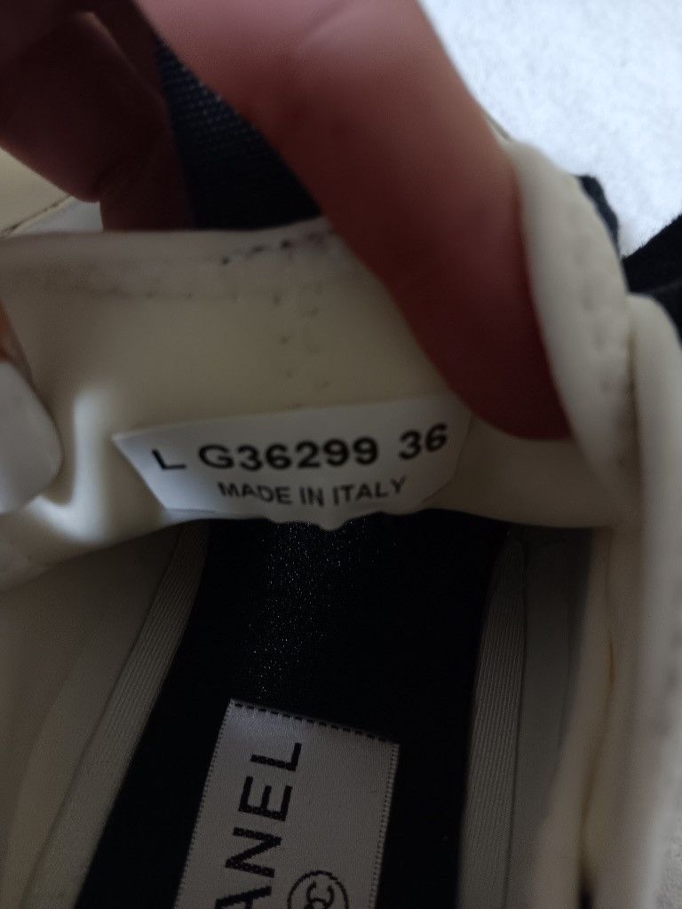 Chanel New Women’s Chanel Athletic Shoes w/ gold logo Size Size US 6.5 / IT 36.5 - 6 Thumbnail