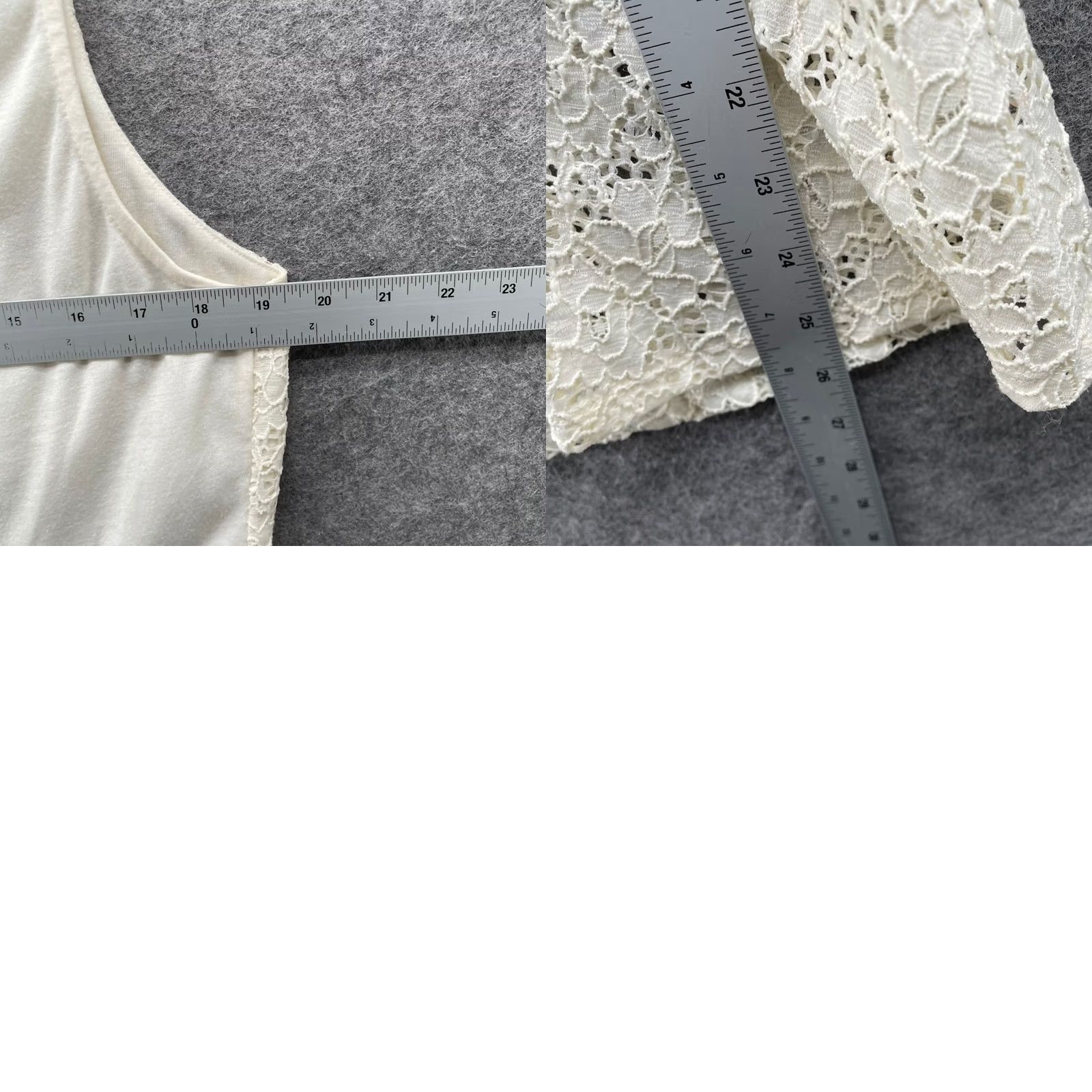 Vintage Attention Lace Peplum Top Womens XL Ivory Floral Sleeveless Tank Eyelet NWT Blouse Shirt Casual Workwear).__ Size XL / US 12-14 / IT 48-50 - 8 Thumbnail