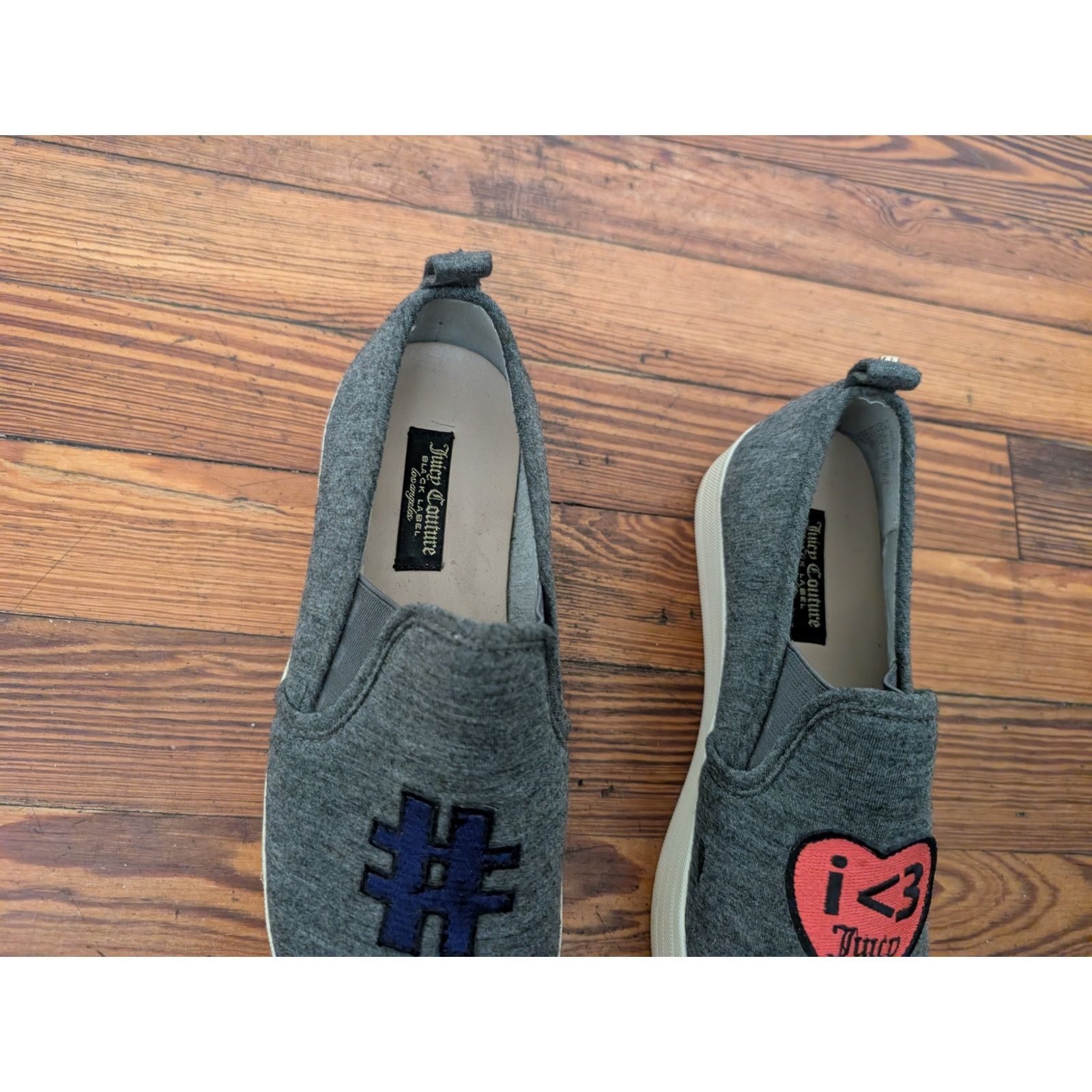 Juicy Couture Juicy Couture Y2K Slip On VTG Womens F. VNGLINE Gray Shoes 7 Size US 7 / IT 37 - 3 Thumbnail