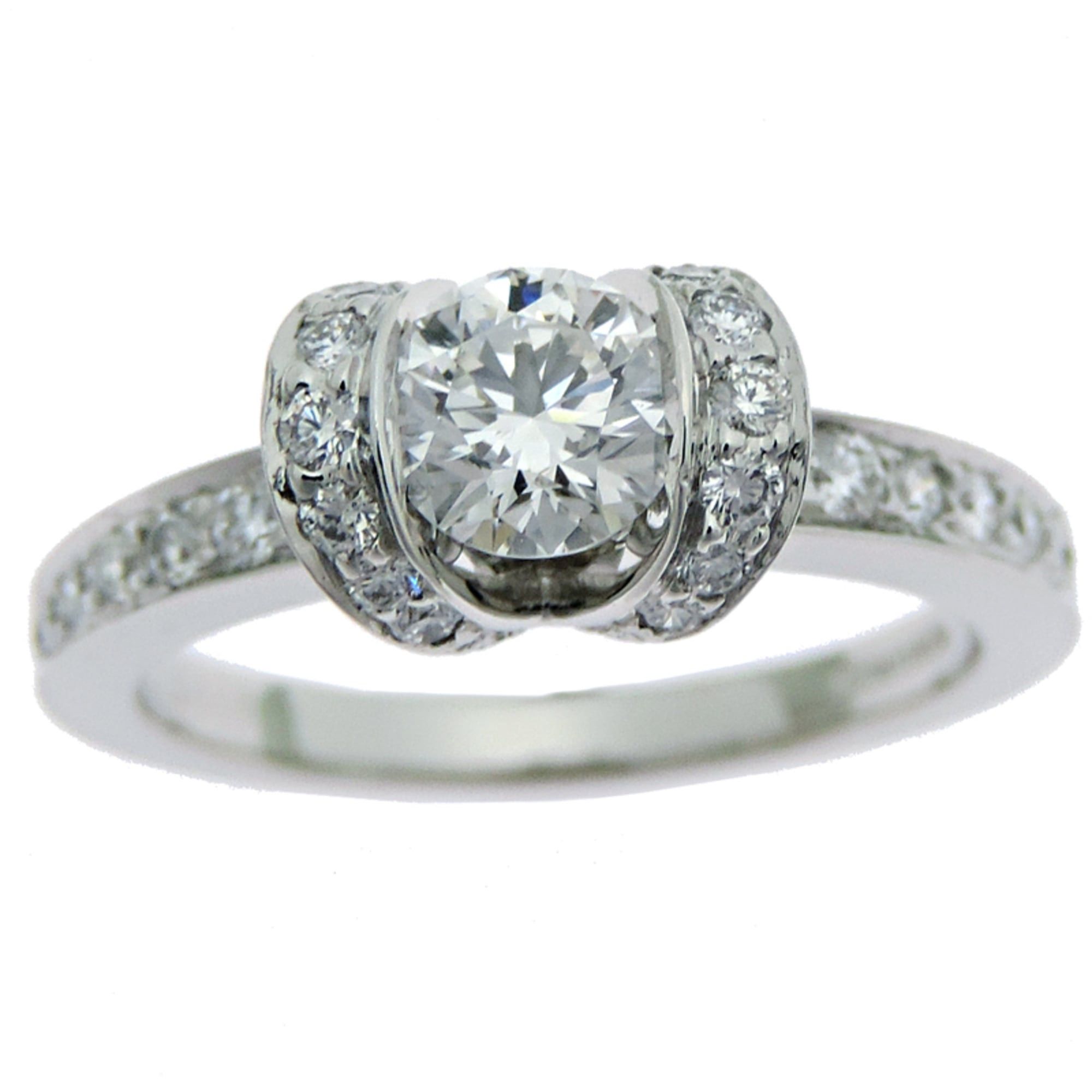 Tiffany & Co. Tiffany Victoria Diamond Vine Ring in Platinum 0.24 