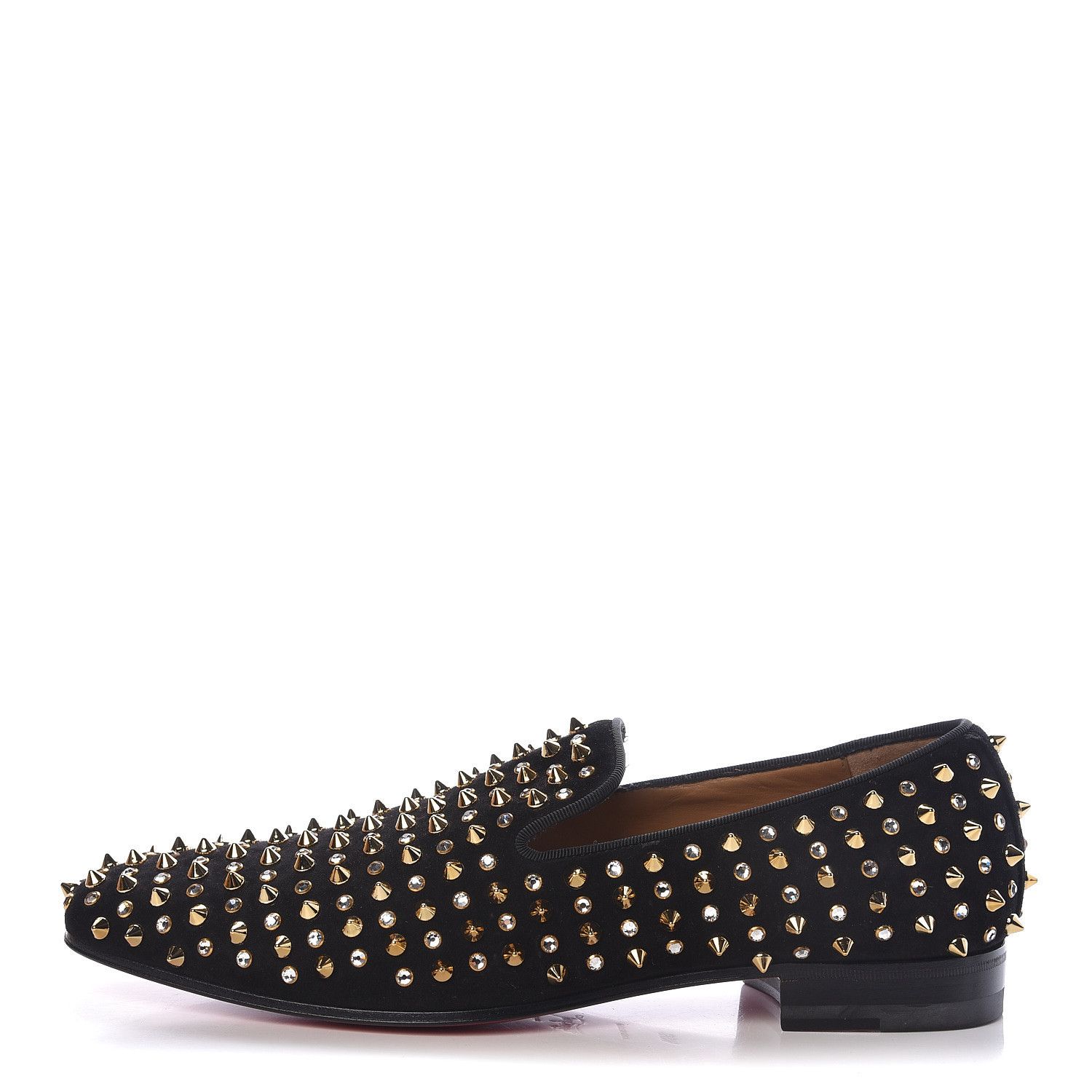 Christian Louboutin o1s1wg110924 Dandelion Spikes Loafer in Black Size US 8 / EU 41 - 2 Thumbnail