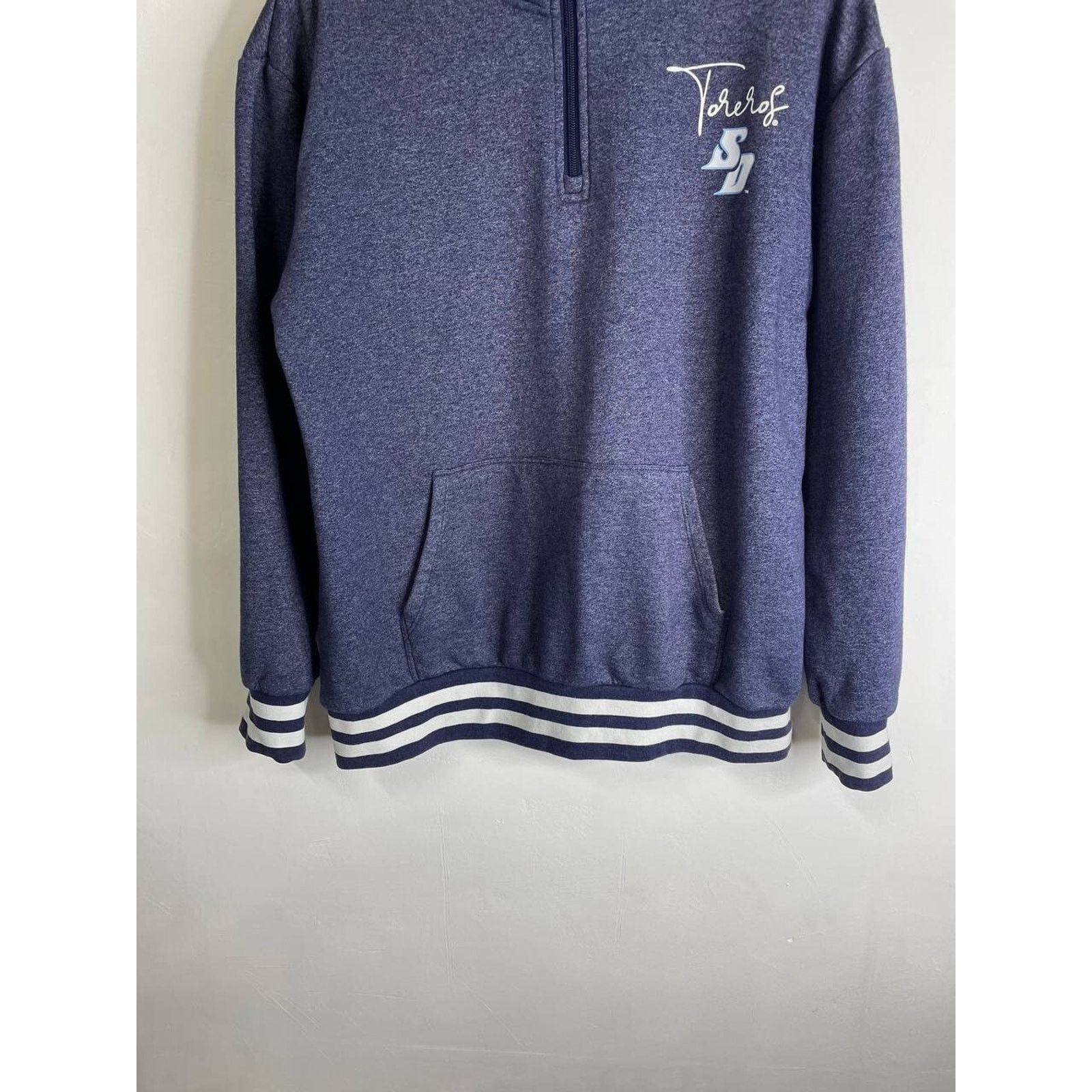 Champion Vintage Champion Toreros SD Navy 1/4 Zip Sweatshirt Size XL Size US XL / EU 56 / 4 - 3 Thumbnail