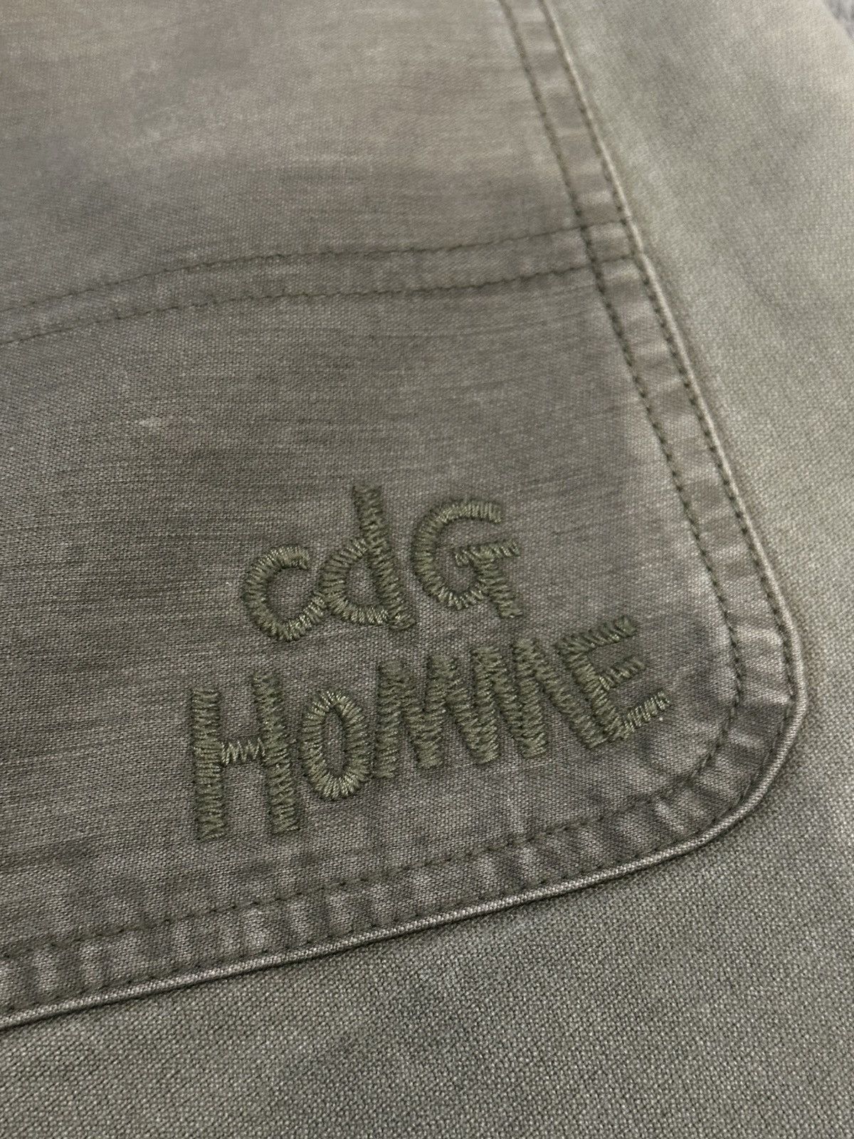 Comme des Garcons Homme Comme Des Garcons Homme Embroidered Pocket Olive Pants Size US 35 - 2 Thumbnail