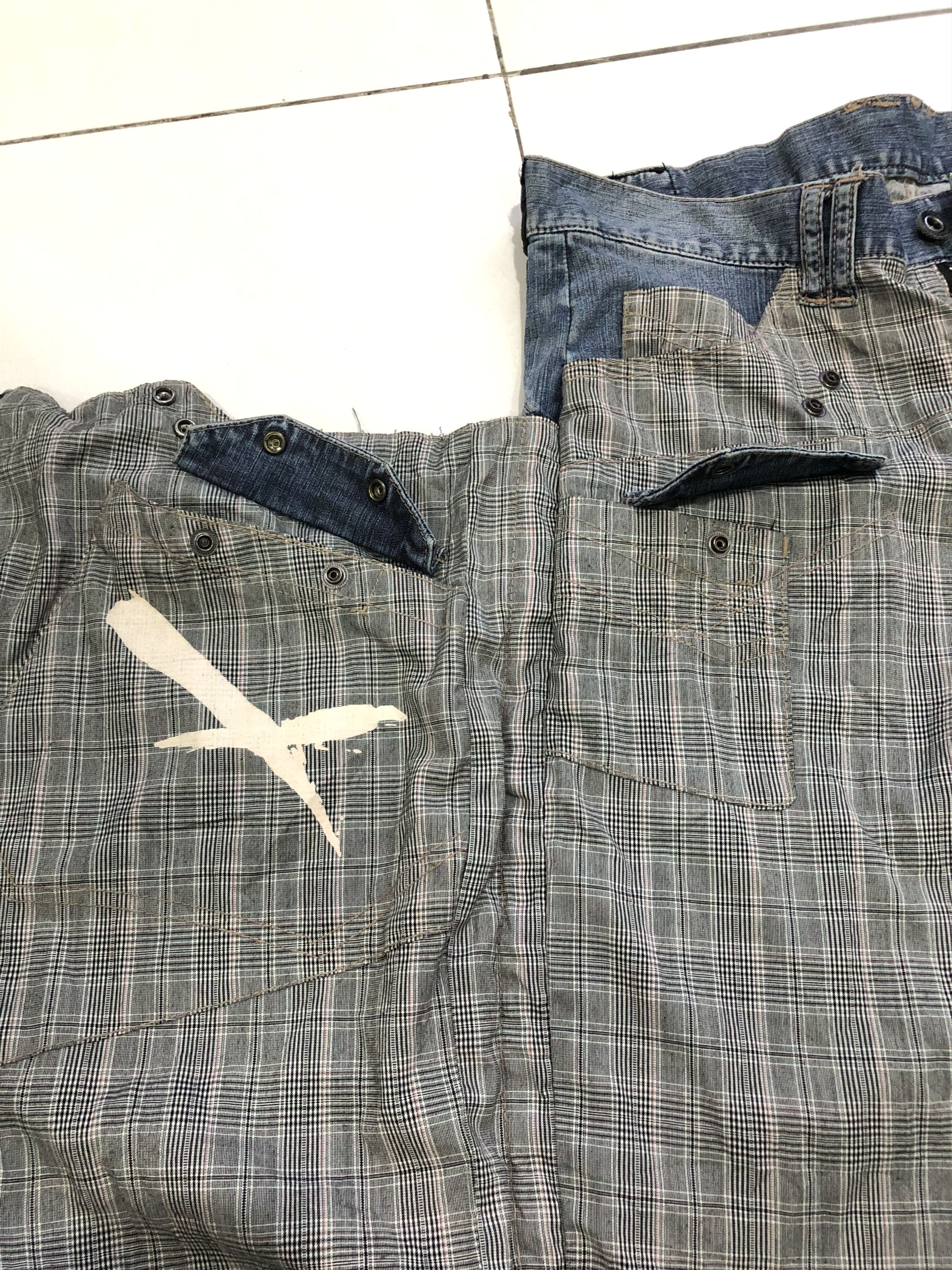 PPFM Very Rare PPFM Anarchy Denim Eastern Rock Design 2 in 1 Size US 33 - 16 Thumbnail