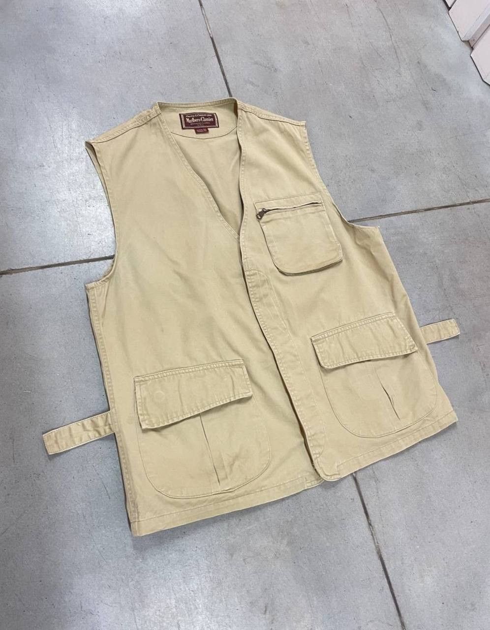 Marlboro × Marlboro Classics 80's ULTRA RARE VINTAGE MARLBORO CARGO VEST Size US M / EU 48-50 / 2 - 3 Thumbnail