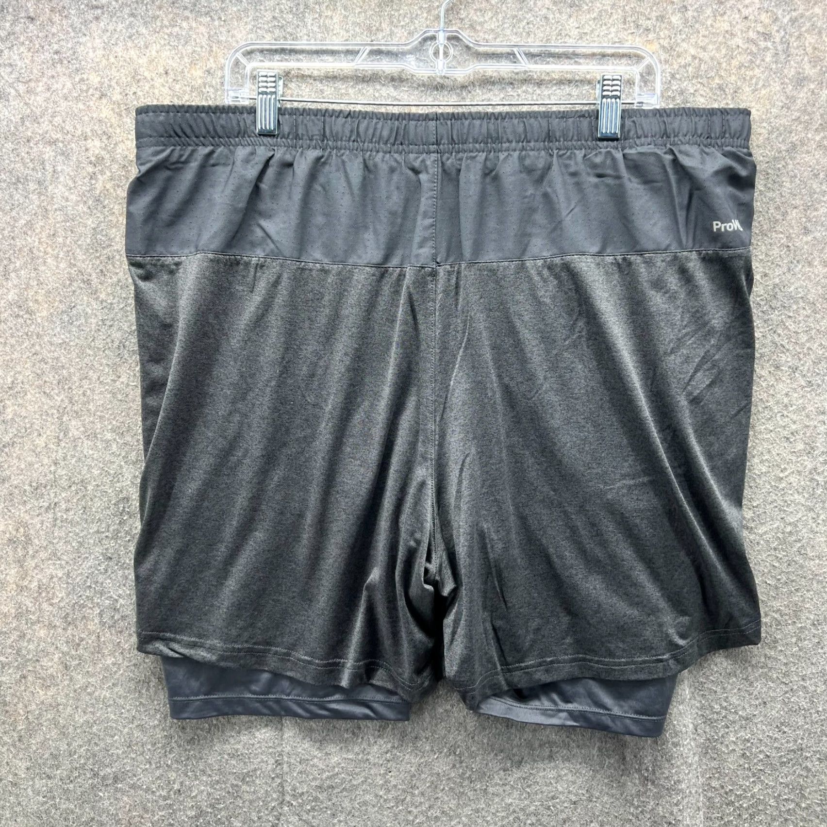 Spyder Spyder Active Shorts Men 2XL Gray Drawstring Pocket Stretch 2 in 1 Athletic Gym Shorts Size US 39 - 2 Thumbnail