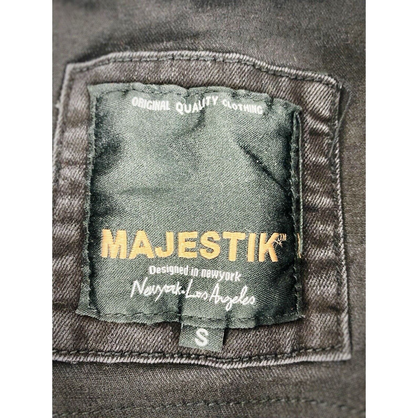Other Majestik Distressed Rage of Rebellion Black Denim Jacket S Size US S / EU 44-46 / 1 - 12 Thumbnail