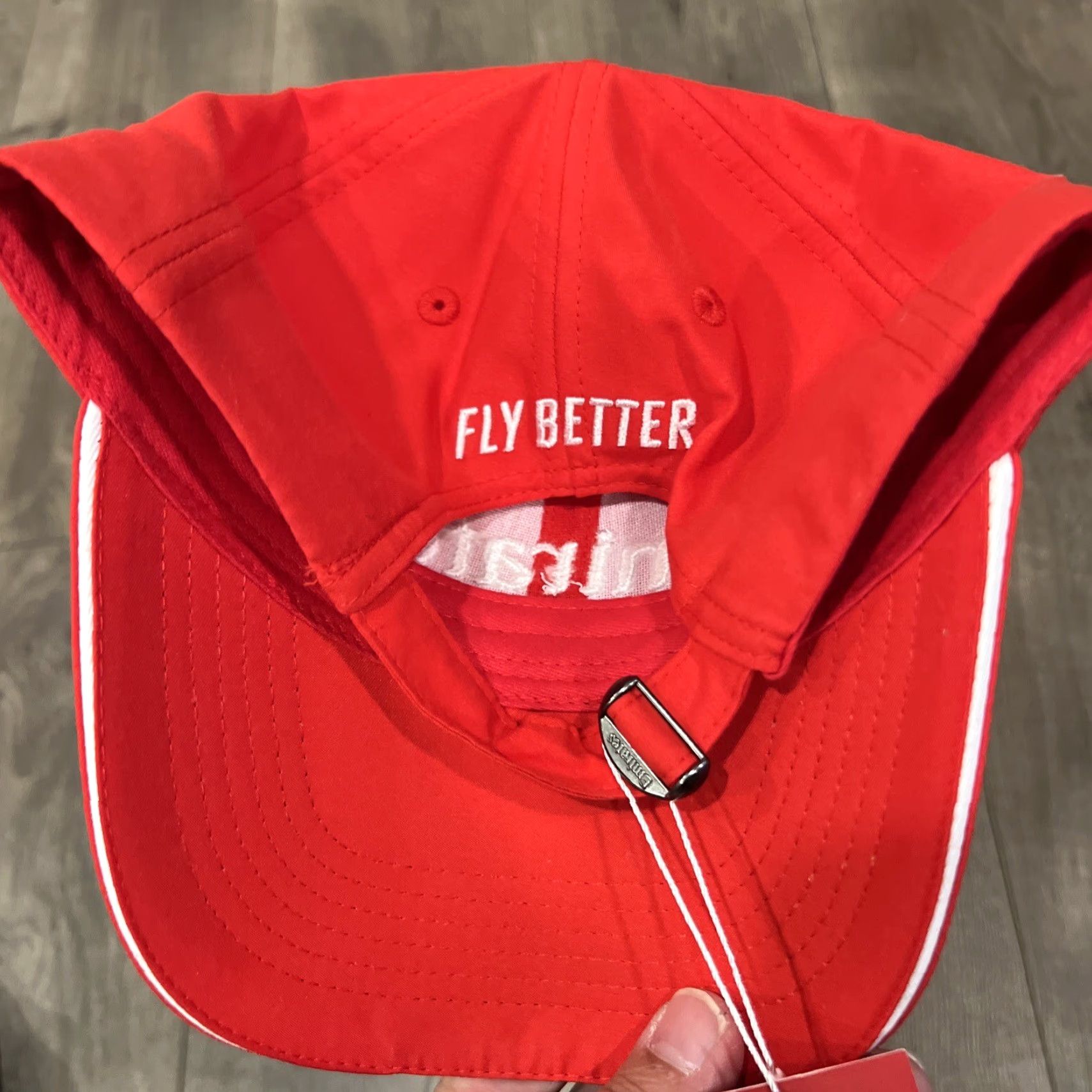 Vintage VINTAGE Emirates Fly Better Airlines Microfibre Cap Strapback Embroidered Logo With Tags Size ONE SIZE - 3 Thumbnail