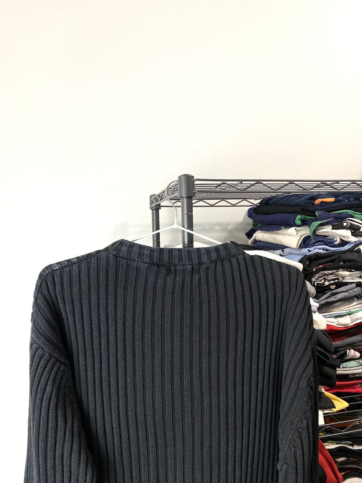 Japanese Brand Y2K Vintage Dragon Striped Diesel Style Sweater Size US L / EU 52-54 / 3 - 7 Thumbnail