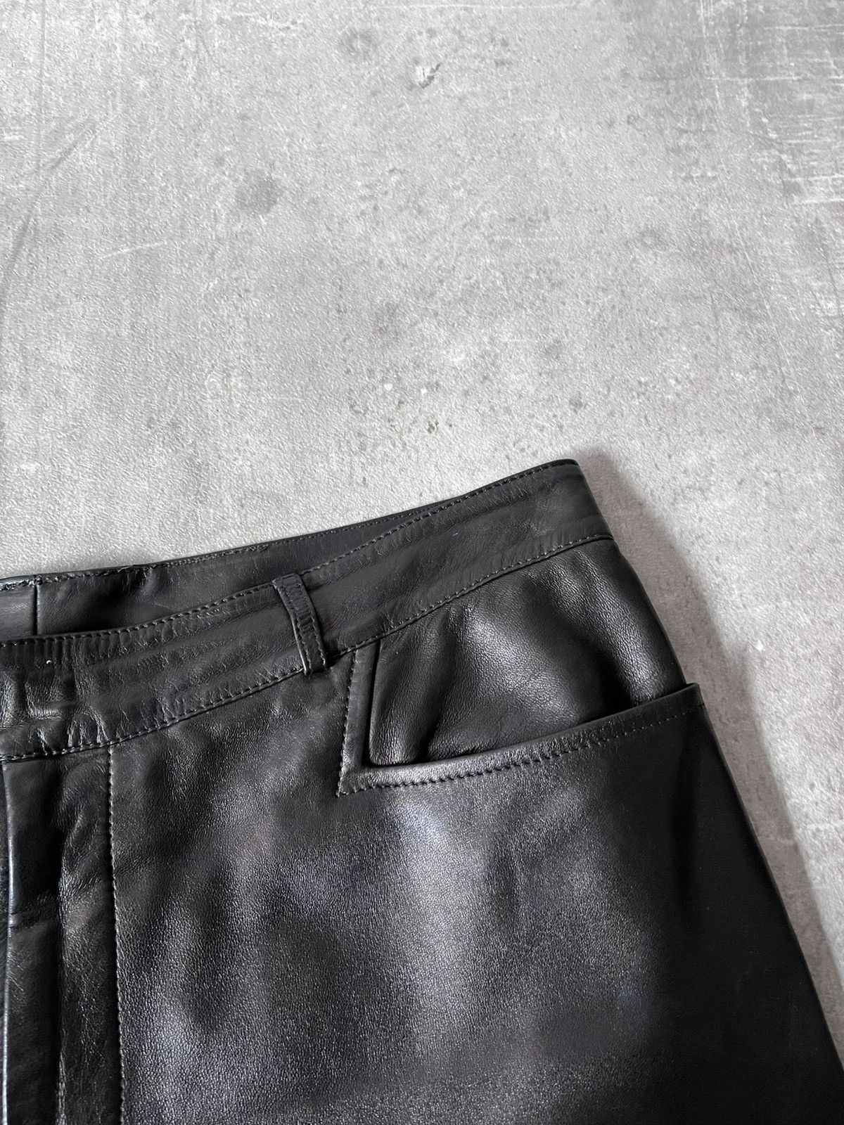 Gucci Gucci by Tom Ford 00s black leather pants Size US 30 / EU 46 - 7 Thumbnail