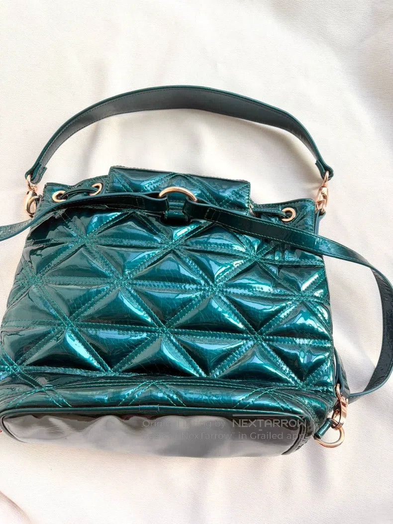 Vivienne Westwood Vivienne Westwood size os Vintage Blue-Green Patent Leather Size ONE SIZE - 2 Thumbnail