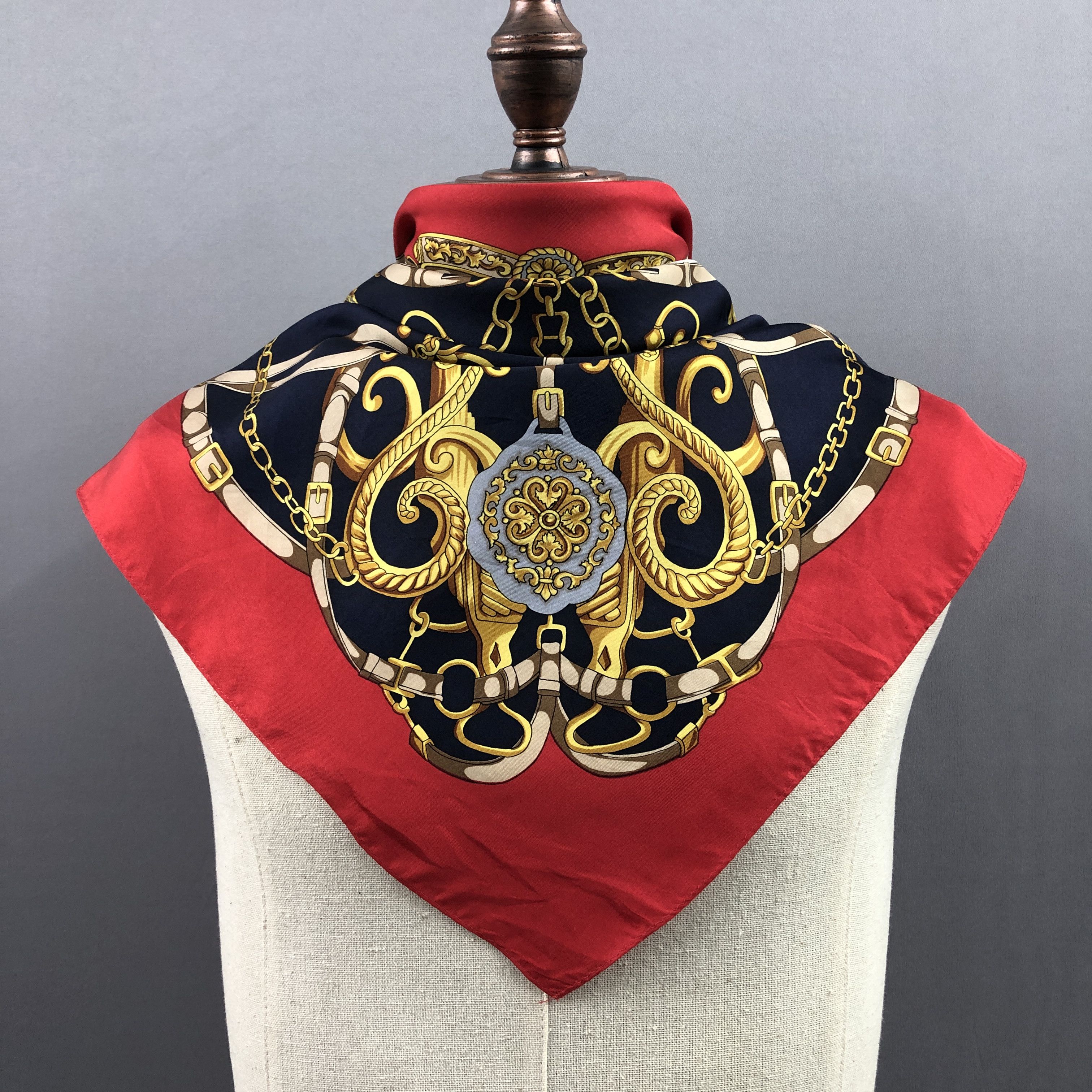 Other Vintage SILK Scarf Twill Stole Wraps Scarves Size ONE SIZE - 2 Thumbnail