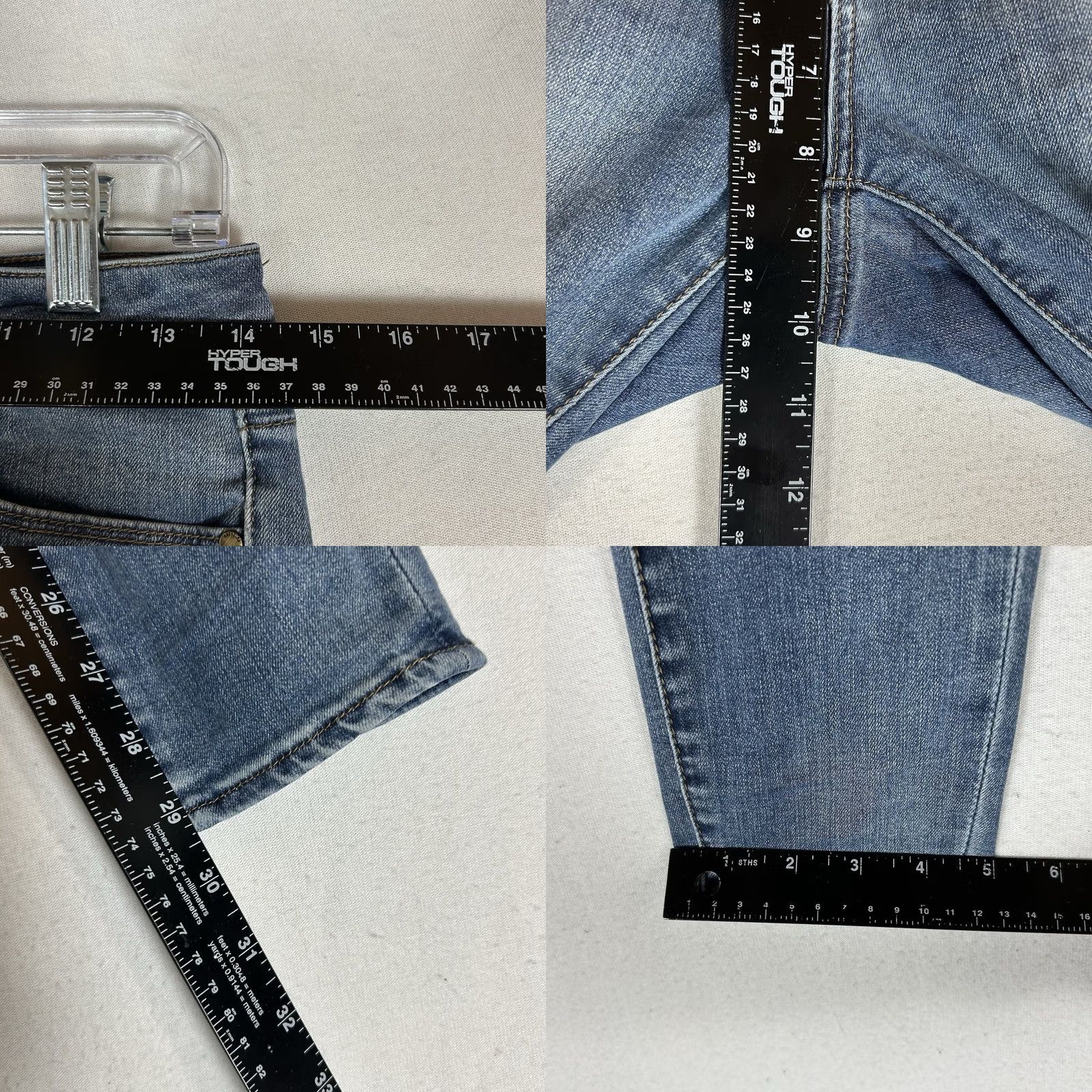 Vintage Articles Of Society Skinny Jeans Womens 26 Blue Denim Mid Rise 5-Pocket Comfort Stretch Pants Size 26" / US 2 / IT 38 - 9 Thumbnail