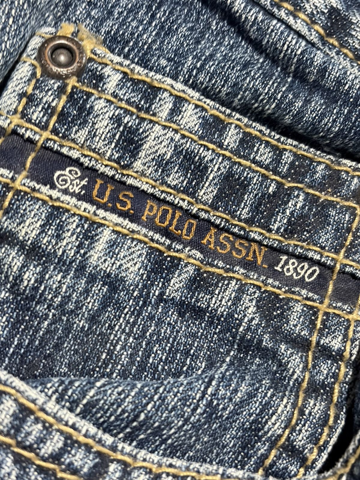 U.S. Polo Assn. U.S. Polo Assn Jeans Mens 36x30 (35x30) Medium Wash Straight Size US 36 / EU 52 - 7 Thumbnail