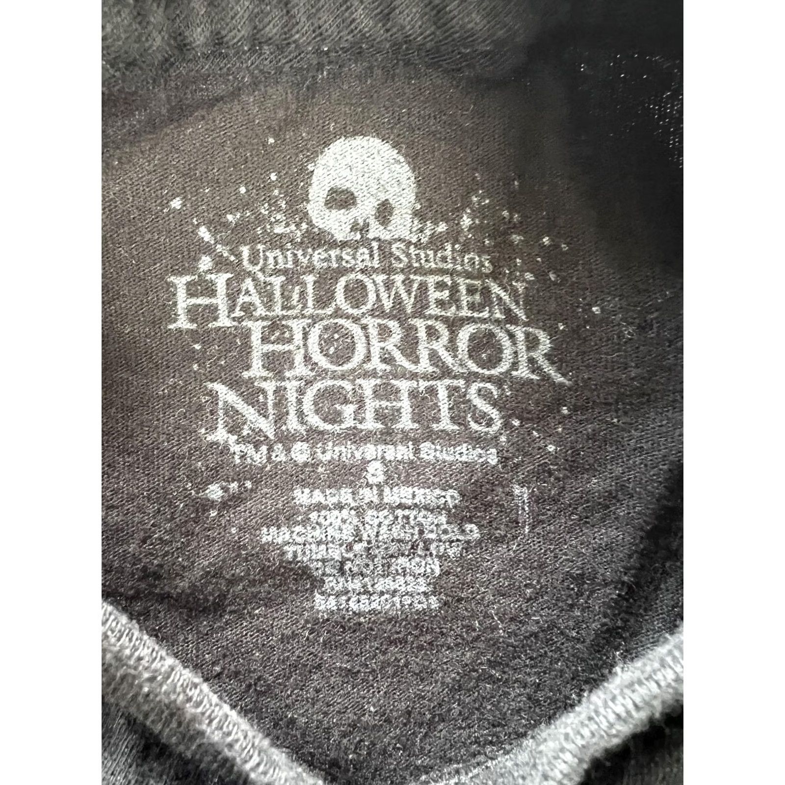 Vintage Universal Studios Halloween Horror Nights T-Shirt Mens Small Black Slashers 2017 Size US S / EU 44-46 / 1 - 5 Thumbnail