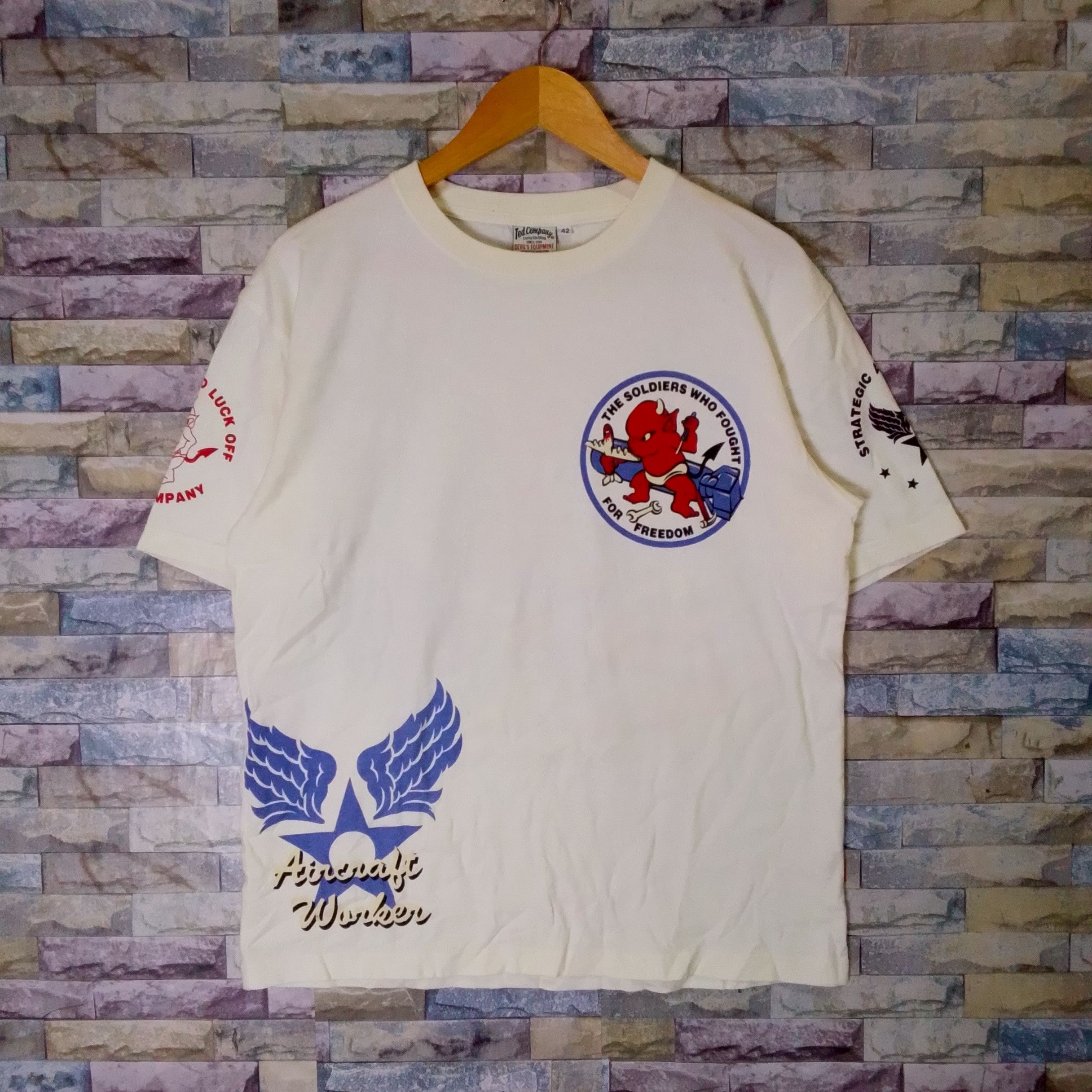 Japanese Brand Vintage Ted Company Air Craft by Tedman T-shirt Size US L / EU 52-54 / 3 - 2 Thumbnail