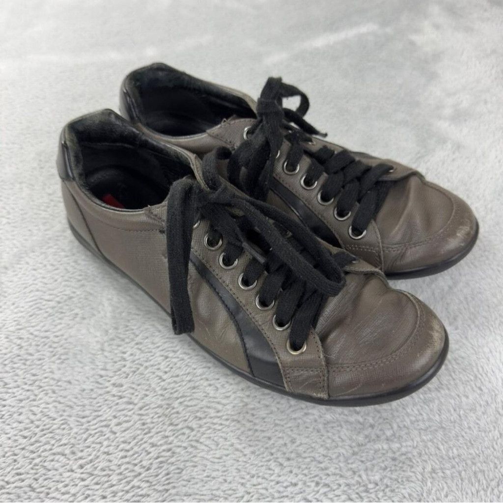 Prada Prada Sport Two Tone Leather Low Top Sneakers Size 7.5 US Size US 7.5 / EU 40-41 - 3 Thumbnail