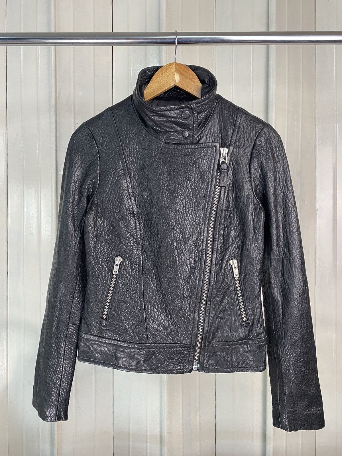 Mackage Mackage Pebbled Leather Jacket Size US XS / EU 42 / 0 - 1 Thumbnail