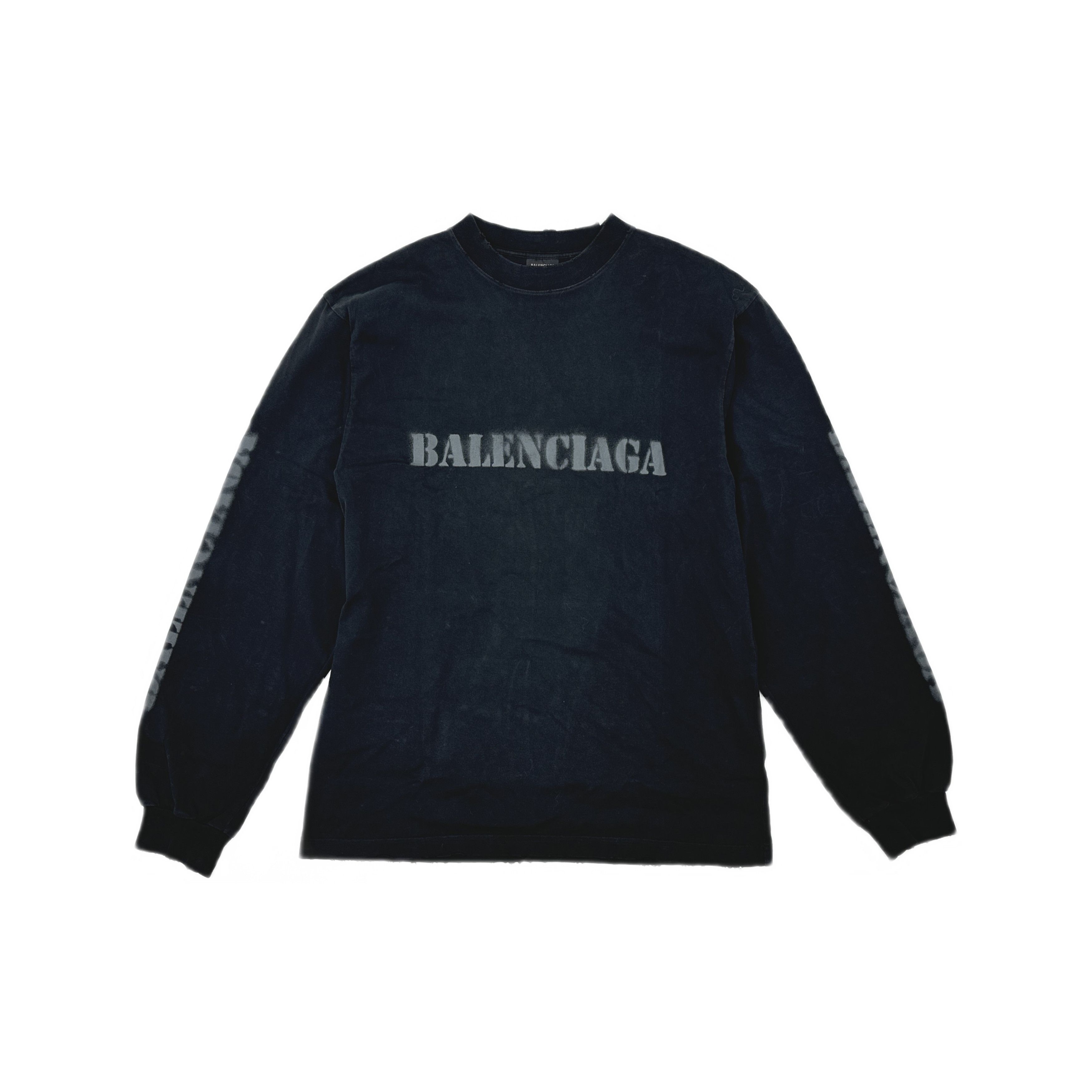 Balenciaga Balenciaga Archives Logos Long Sleeve T-Shirt | Grailed