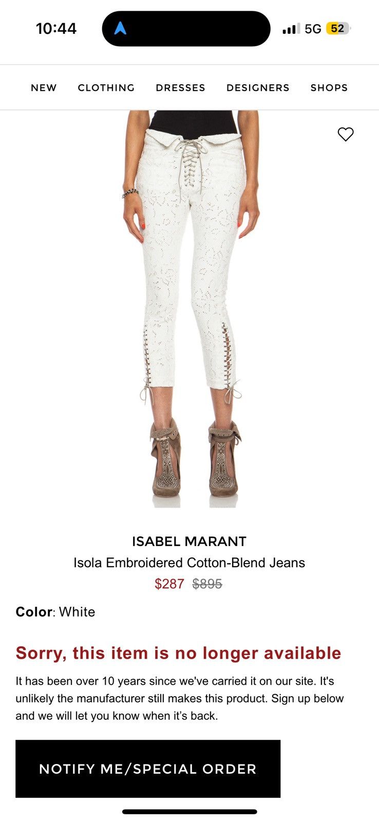 Isabel Marant Vintage Isabel Marant eyelet pants Light pink Size 25" / US 0 / IT 36 - 4 Thumbnail