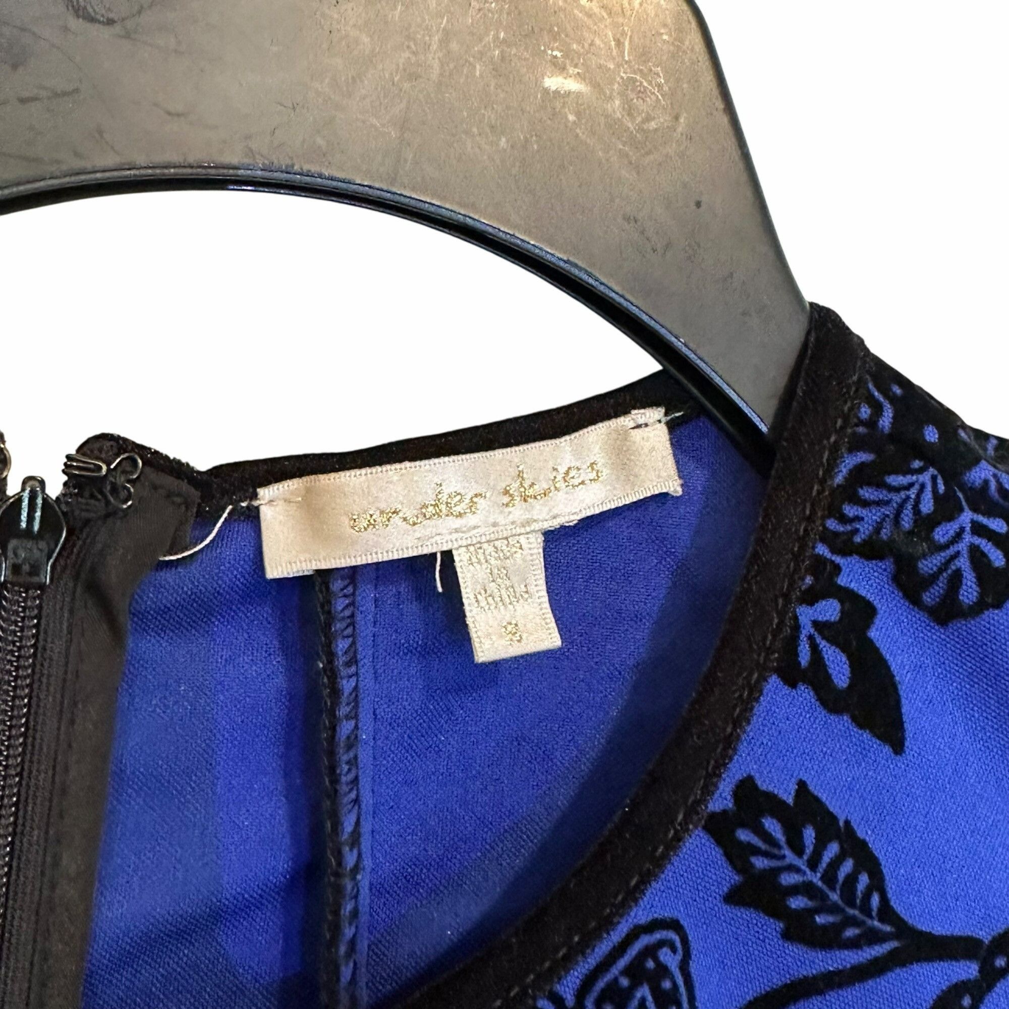 Other ✨Under Skies Size S Women's Elegant Blue & Black Floral Slee Size S / US 4 / IT 40 - 6 Thumbnail