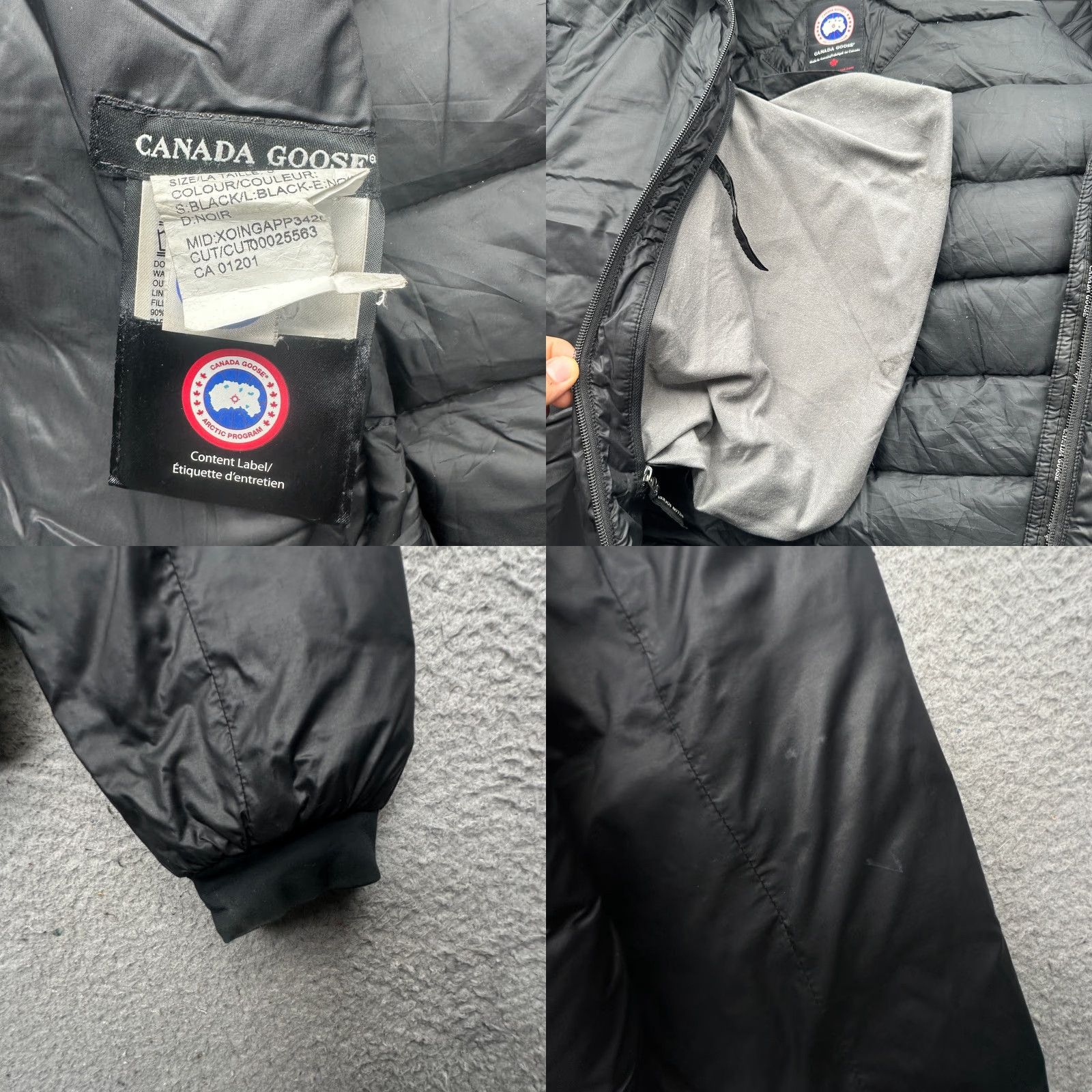 Canada Goose Canada Goose Lodge Jacket 5056M Black Mens Small TEAR PATCHED Puffer Full Zip Size US S / EU 44-46 / 1 - 10 Thumbnail