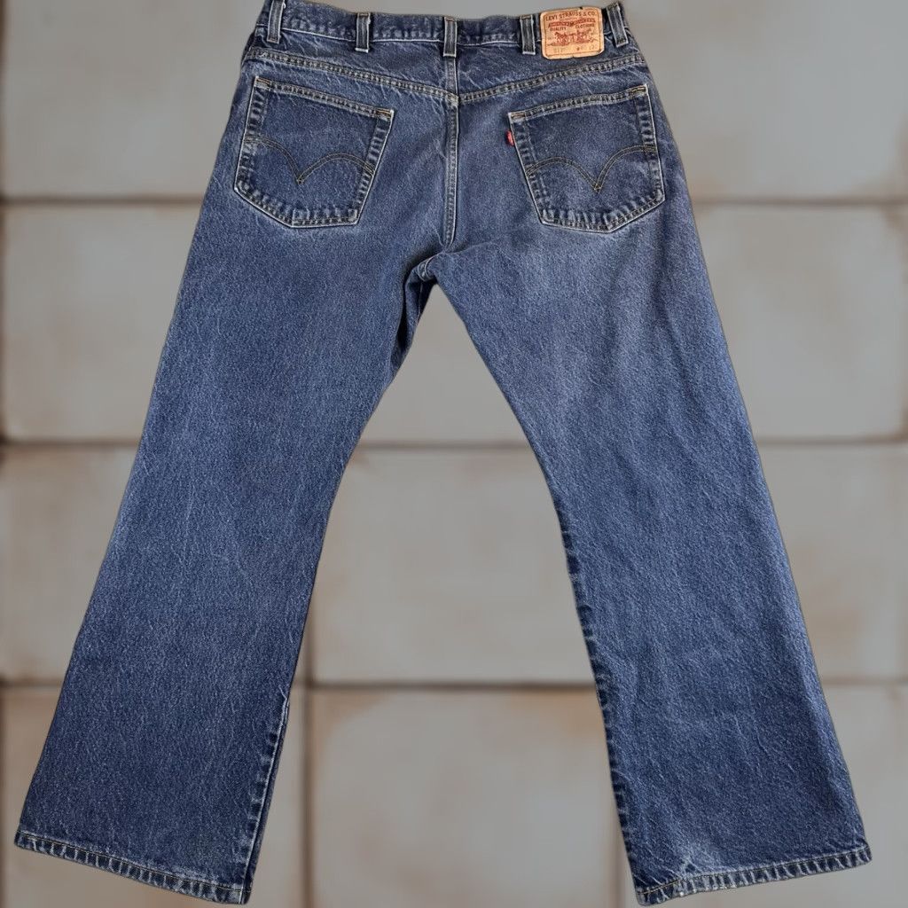 Levi's Levi's 517 Jeans Men Bootcut Denim 40x30 Blue Medium Distressed 5-Pocket Zip Fly Comfort Regular Vintage No Size US 40 / EU 56 - 1 Thumbnail