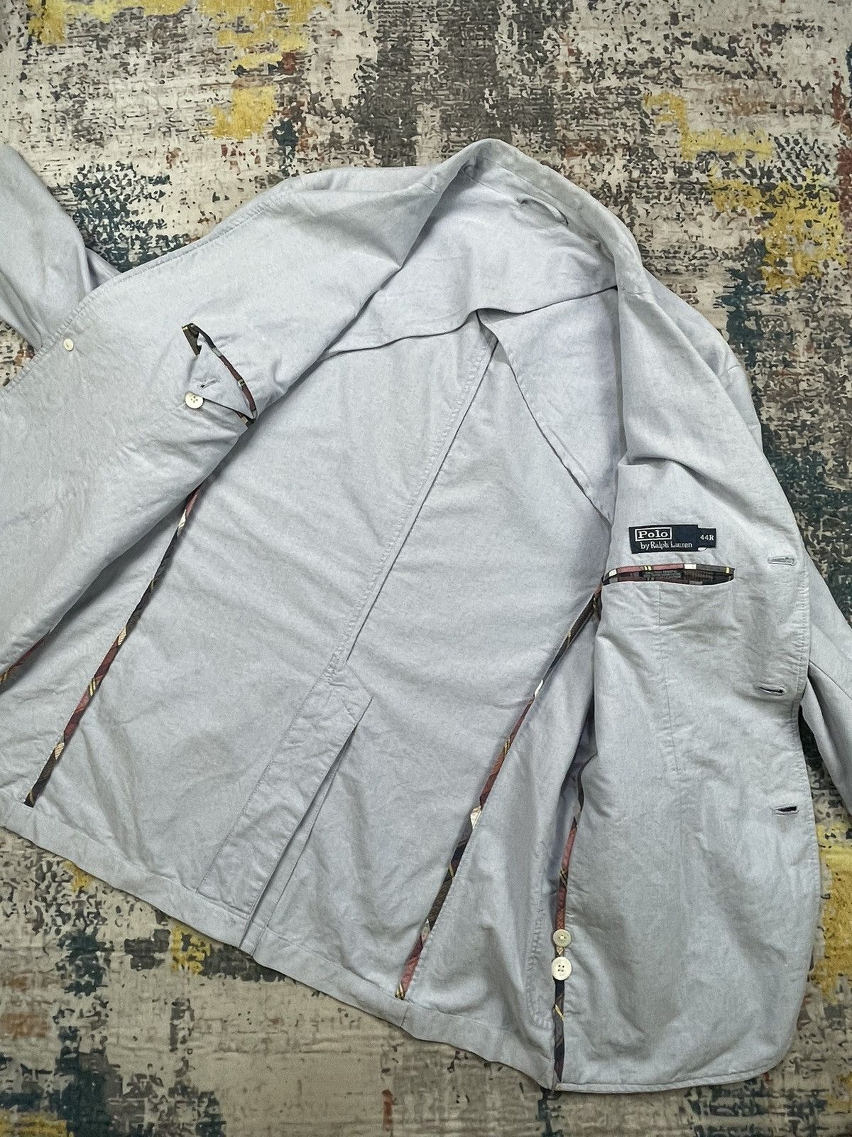 Polo Ralph Lauren Vtg Polo Ralph Lauren Checked Trim Single Breasted Blazers Size 44R - 9 Thumbnail