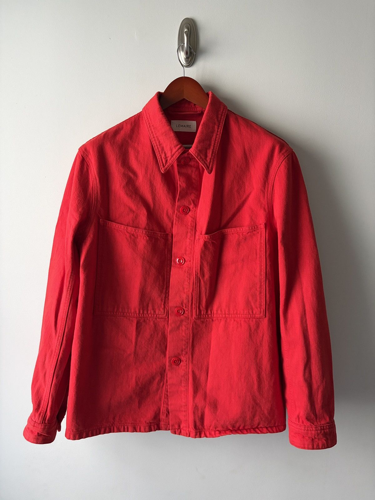 Pre-owned Lemaire Red Denim Overshirt