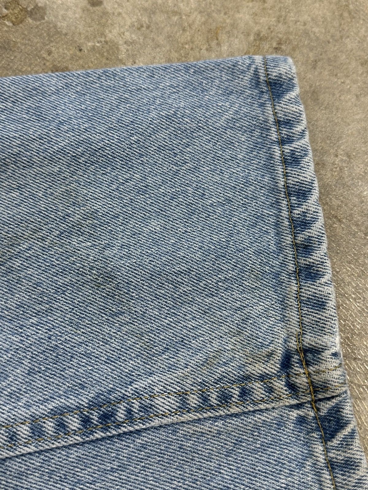 Lee × Vintage Vintage 90s Lee Blue Denim Button Fly Jeans ~READ Size US 32 / EU 48 - 6 Thumbnail