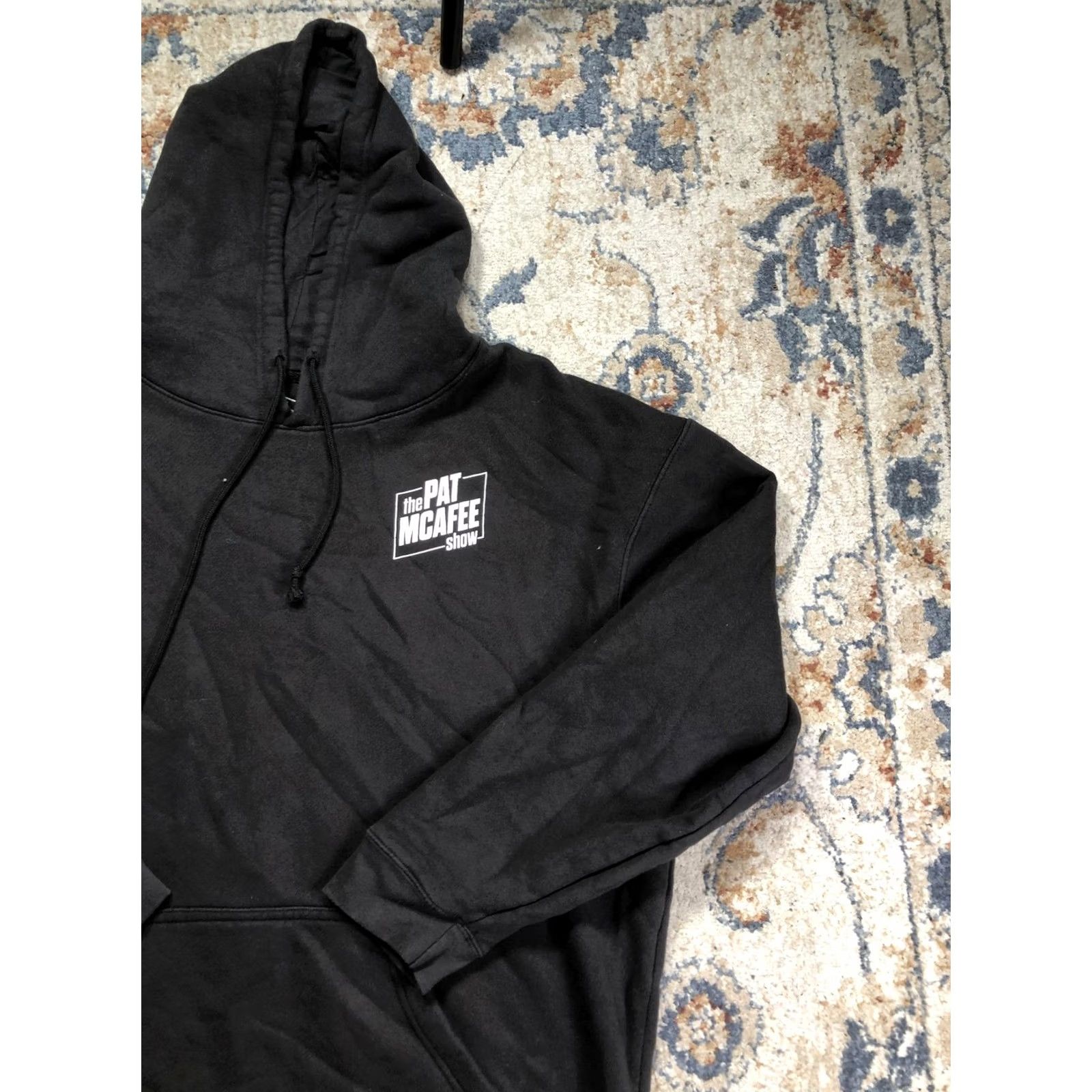 Vintage The Pat McAfee Show Hoodie Sweatshirt Mens 3XL Black Fleece Graphic Logo Size US XXL / EU 58 / 5 - 4 Thumbnail