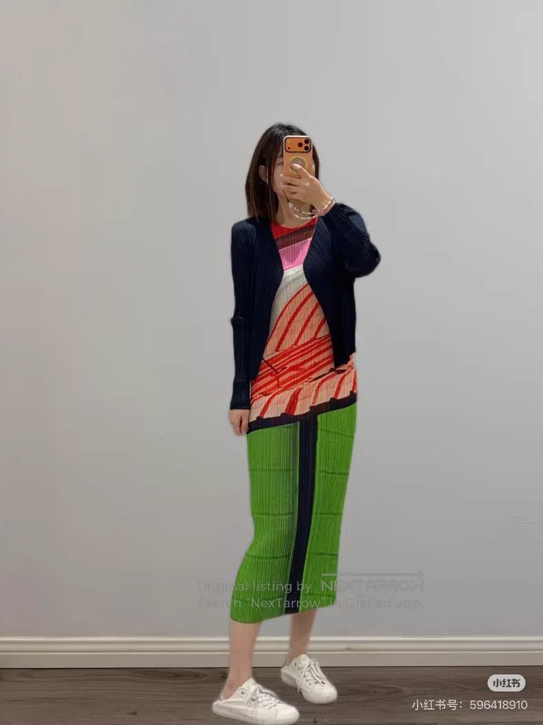 Issey Miyake Issey Miyake Color Block Dress Size L / US 10 / IT 46 - 8 Thumbnail