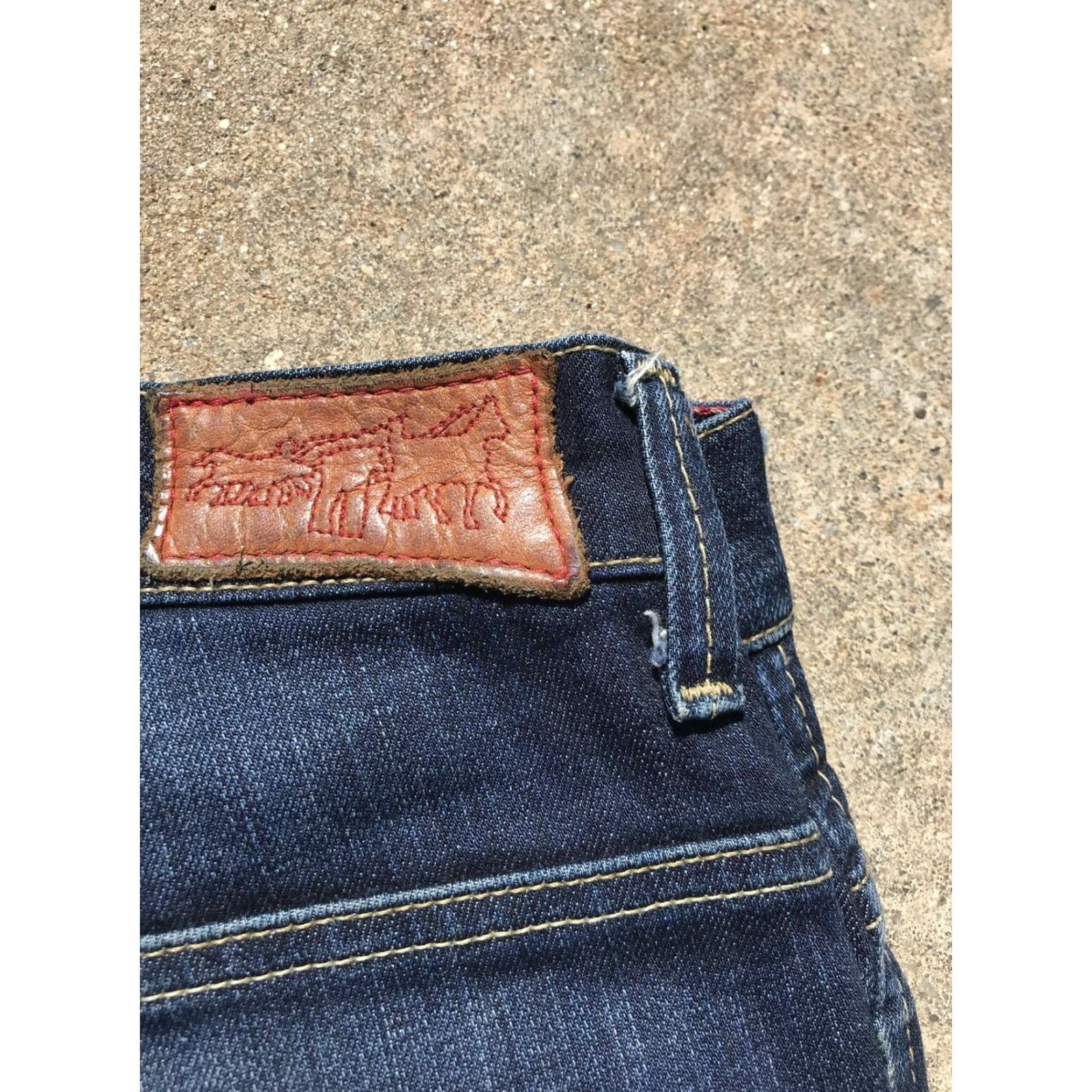Levi's VINTAGE Levi's RED Collection Skinny Jeans W36 L30 Dark Wash Slim Fit Denim Mens 2000s Western Size US 36 / EU 52 - 4 Thumbnail