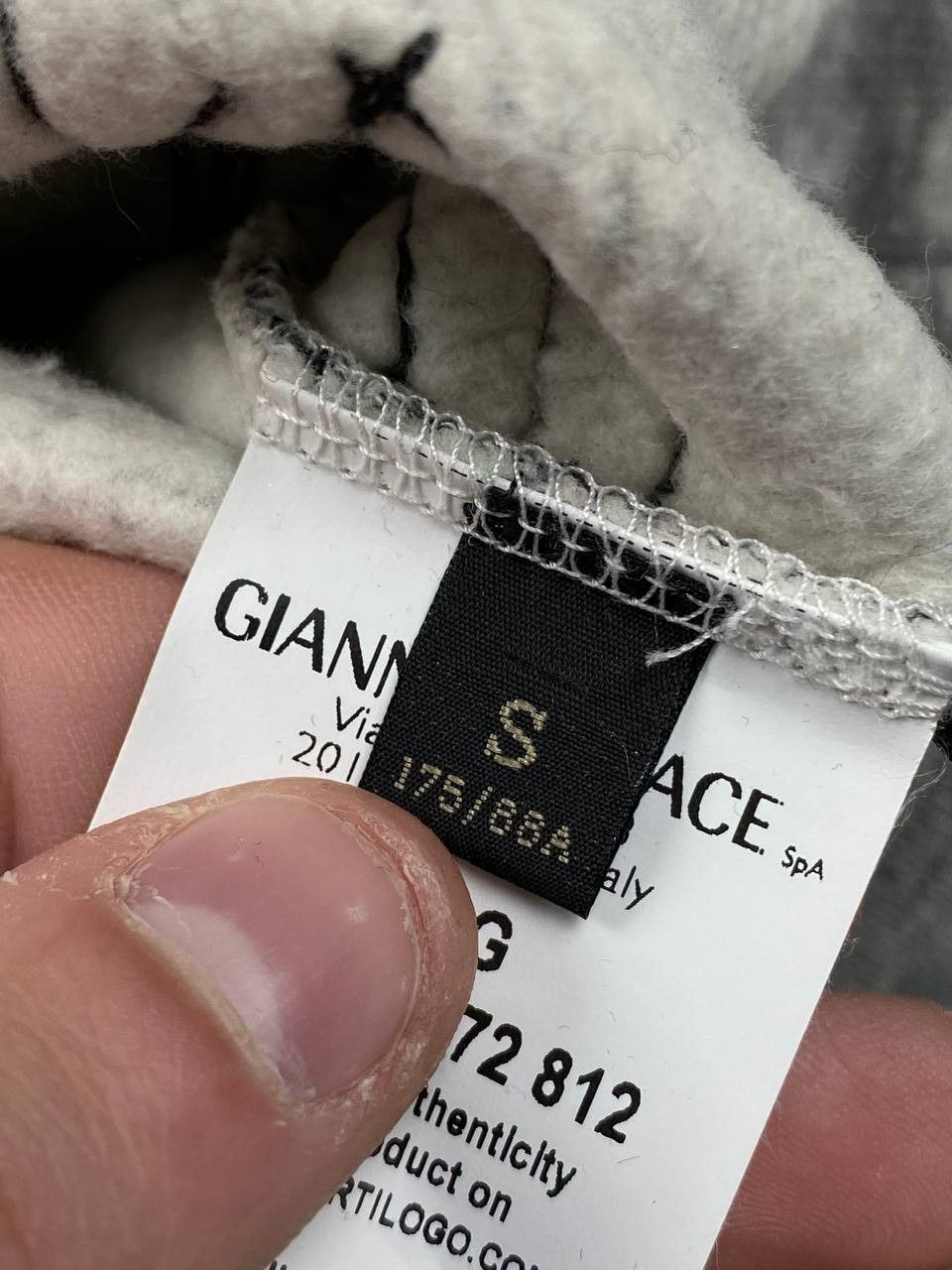 Versace Versace Sweatshirt Big Logo Men Size S Gray Size US S / EU 44-46 / 1 - 11 Thumbnail