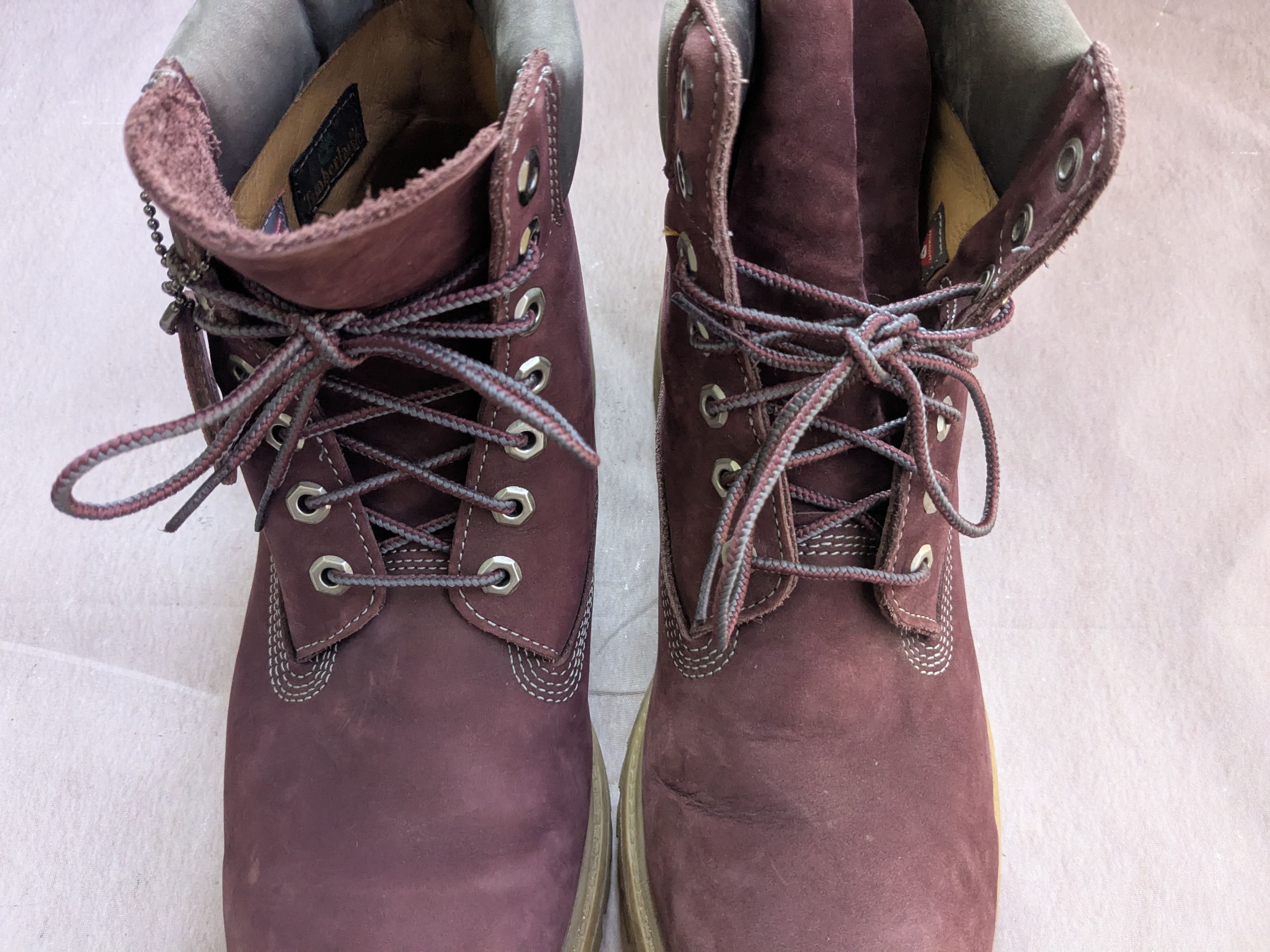 Timberland Timberland Boots Burgundy Leather 11 M Suede Size US 11 / EU 44 - 5 Thumbnail