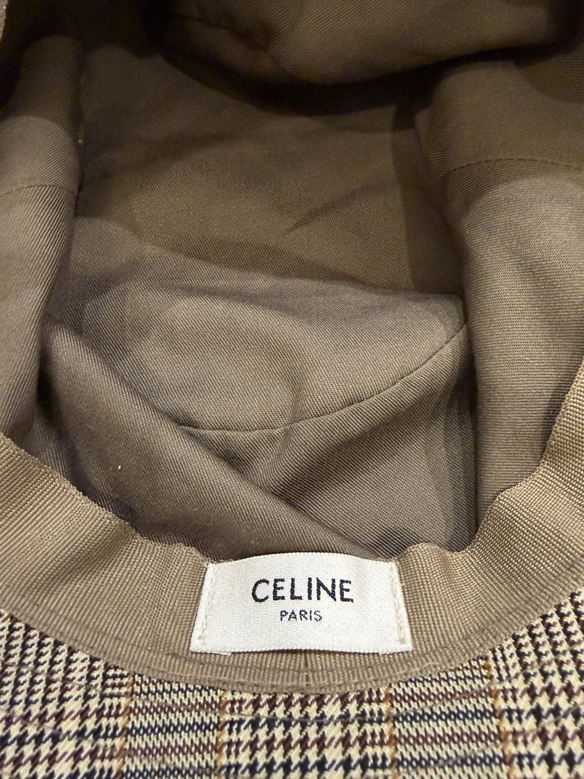 Celine Celine Houndstooth Woven Bucket Hat Size ONE SIZE - 3 Thumbnail
