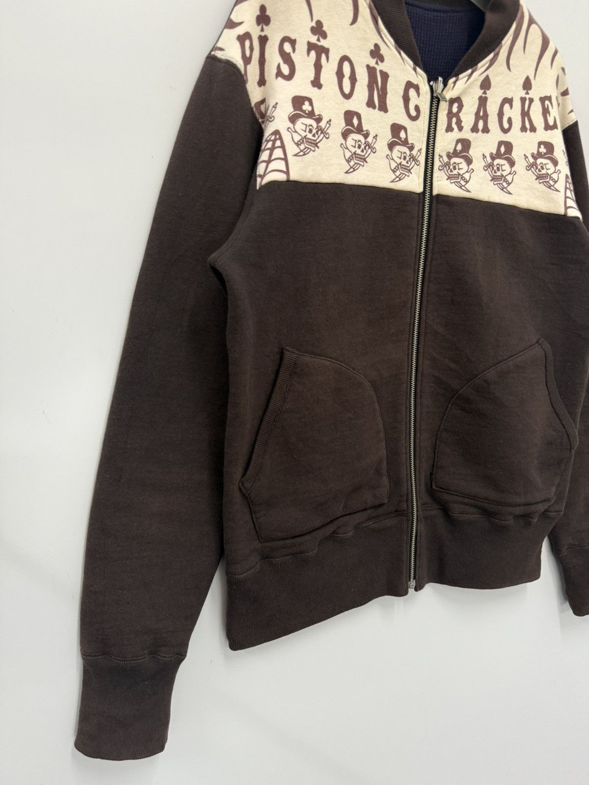 Indian Motorcycle Vtg Reversible SweatJacket Toledo Ohio Skull Graphic Clevite Size US S / EU 44-46 / 1 - 10 Thumbnail