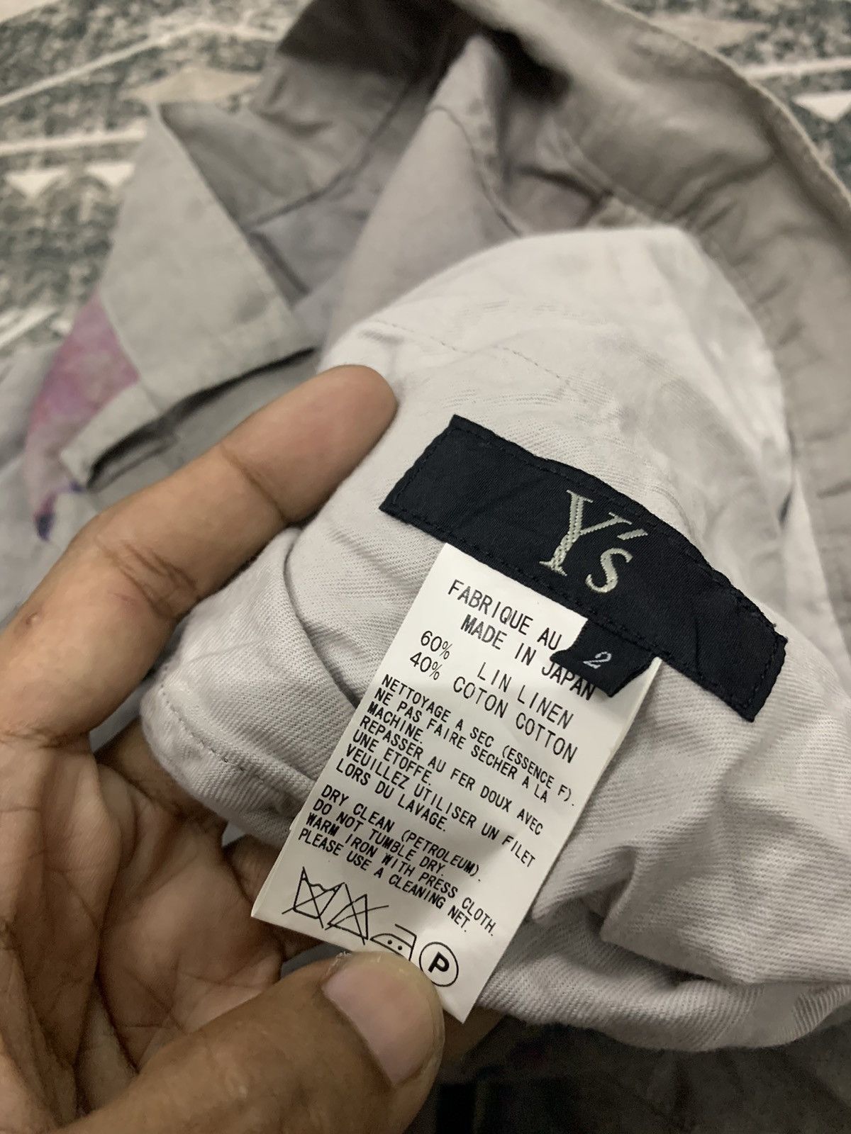 Japanese Brand 🐐90s YOHJI YAMAMOTO WATER COLOUR PANT Size US 31 - 7 Thumbnail