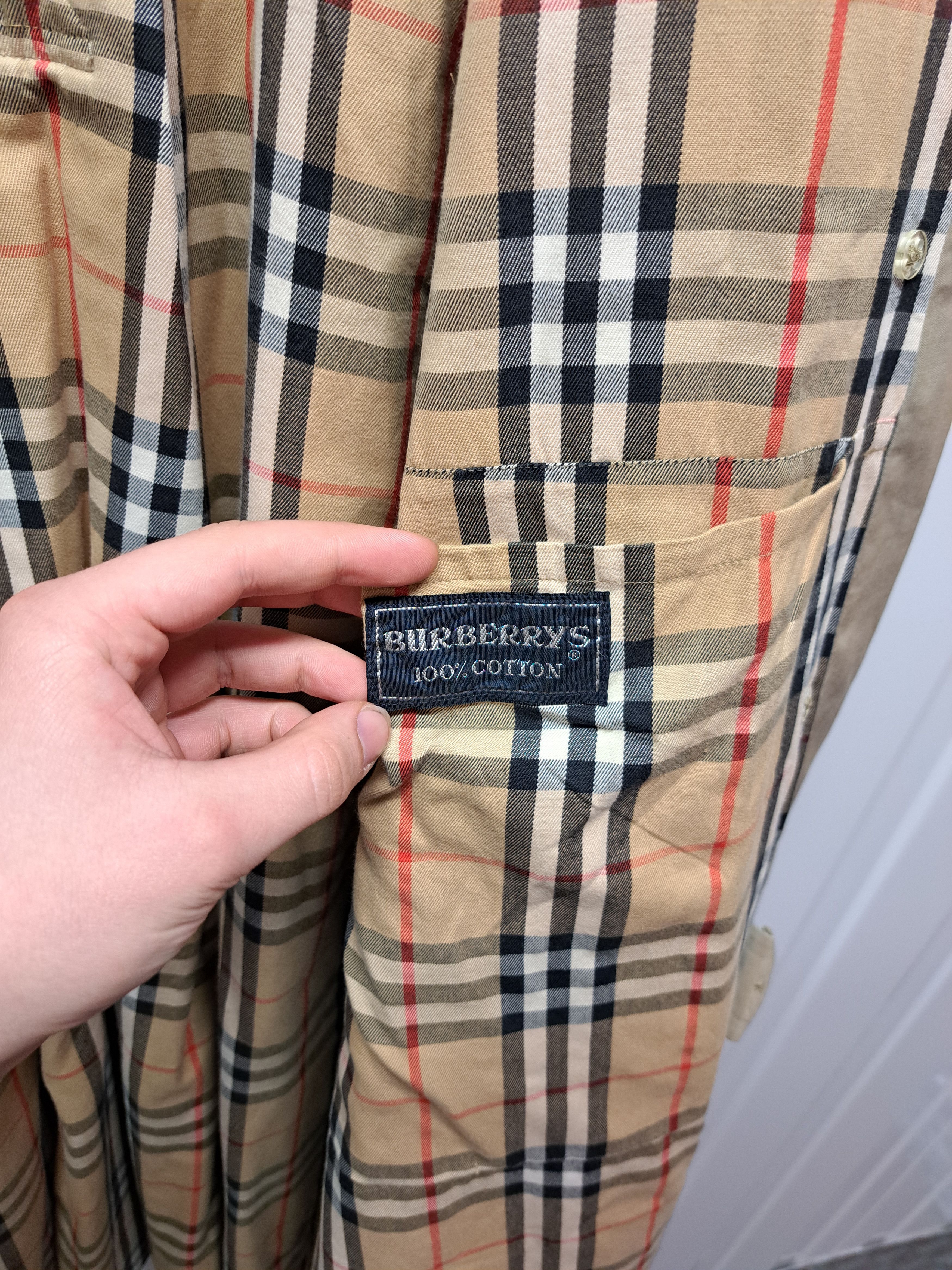 Burberry Vintage 90s Burberrys Double Breasted Trench Coat Nova Check Size US XL / EU 56 / 4 - 9 Thumbnail