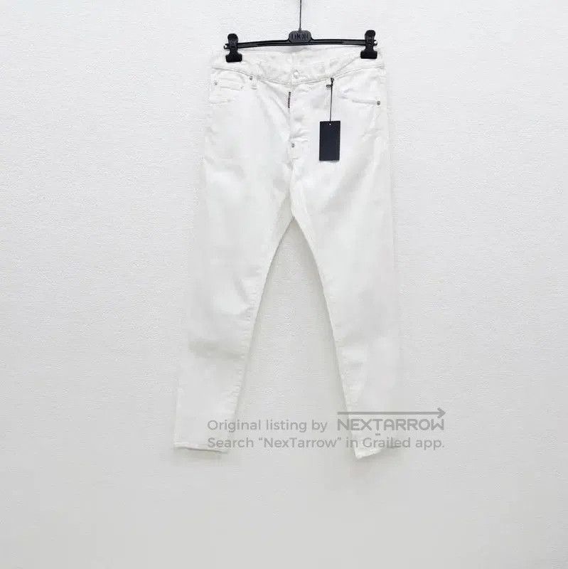Dsquared2 DSQUARED2 White Casual Trousers for Men . Size US 34 / EU 50 - 1 Thumbnail
