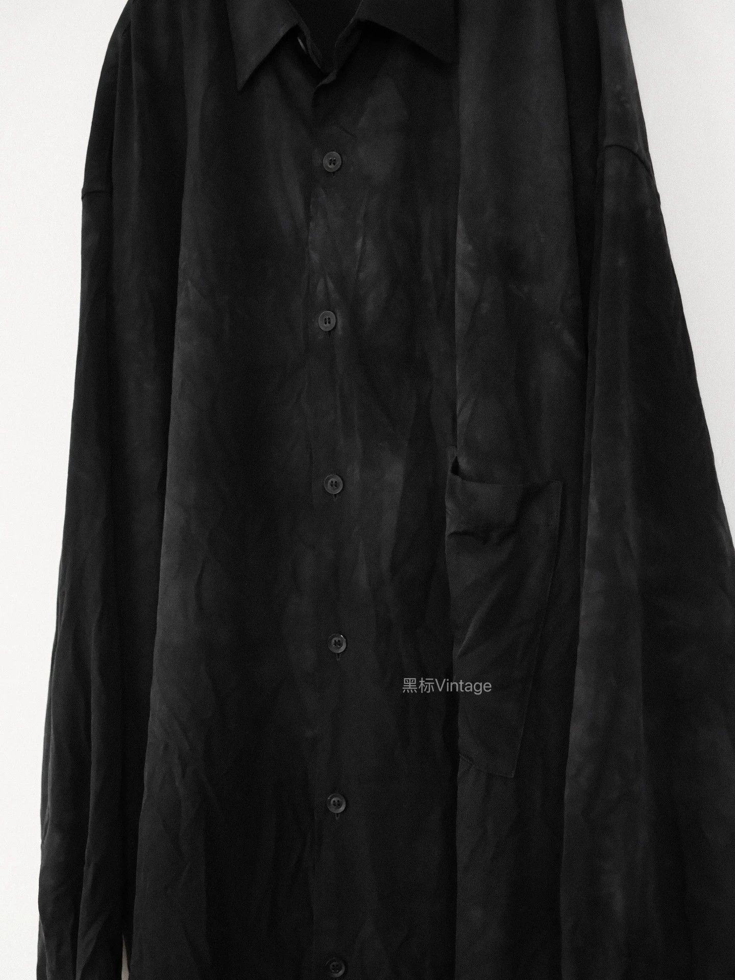 Yohji Yamamoto Yohji Yamamoto 20AW Discharge Pleated Wool Shirt 9/10 Size US L / EU 52-54 / 3 - 5 Thumbnail