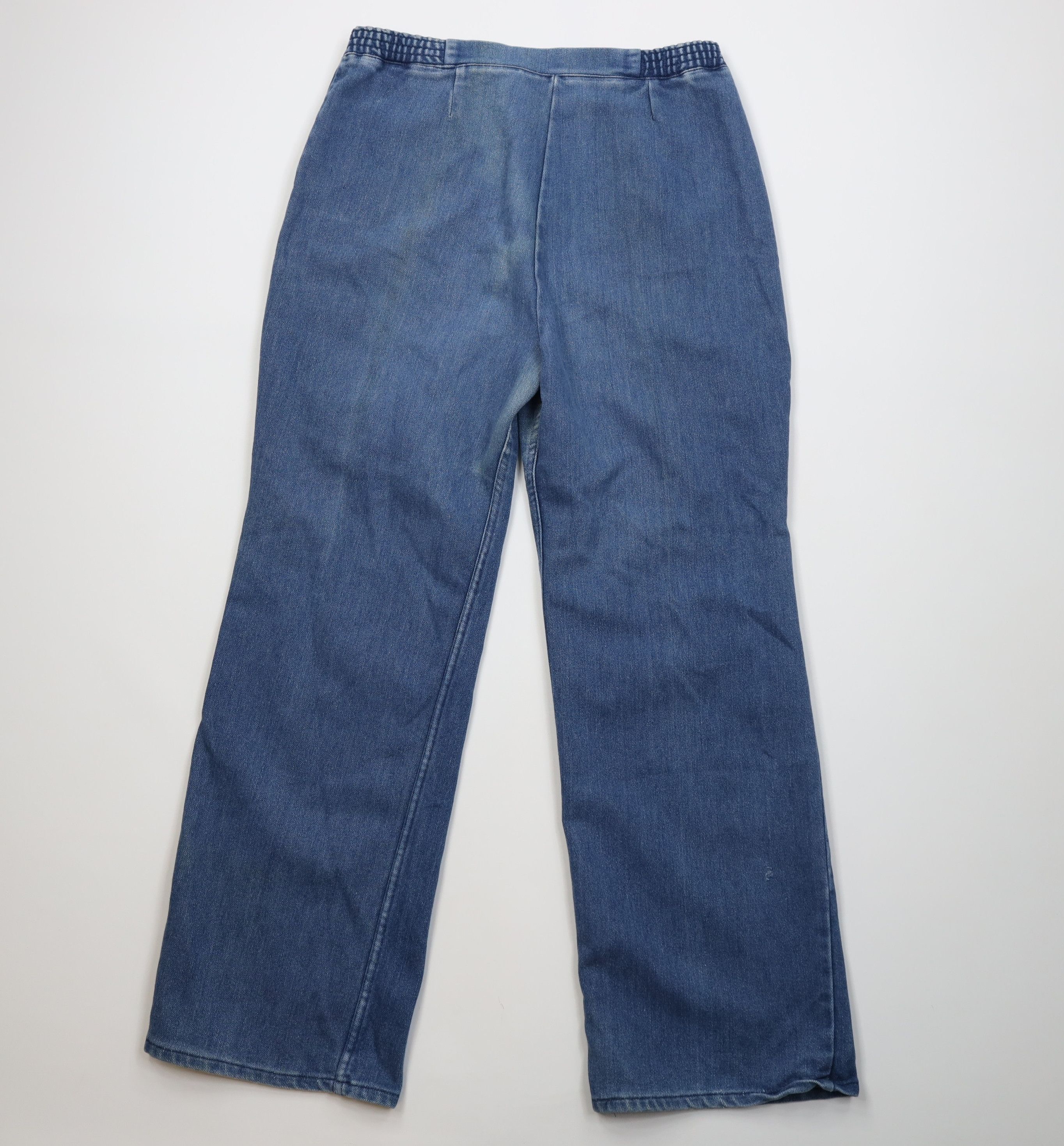 Wrangler Vintage 70s Wrangler Wide Leg Bell Bottoms Denim Jeans USA Size US 34 / EU 50 - 9 Thumbnail