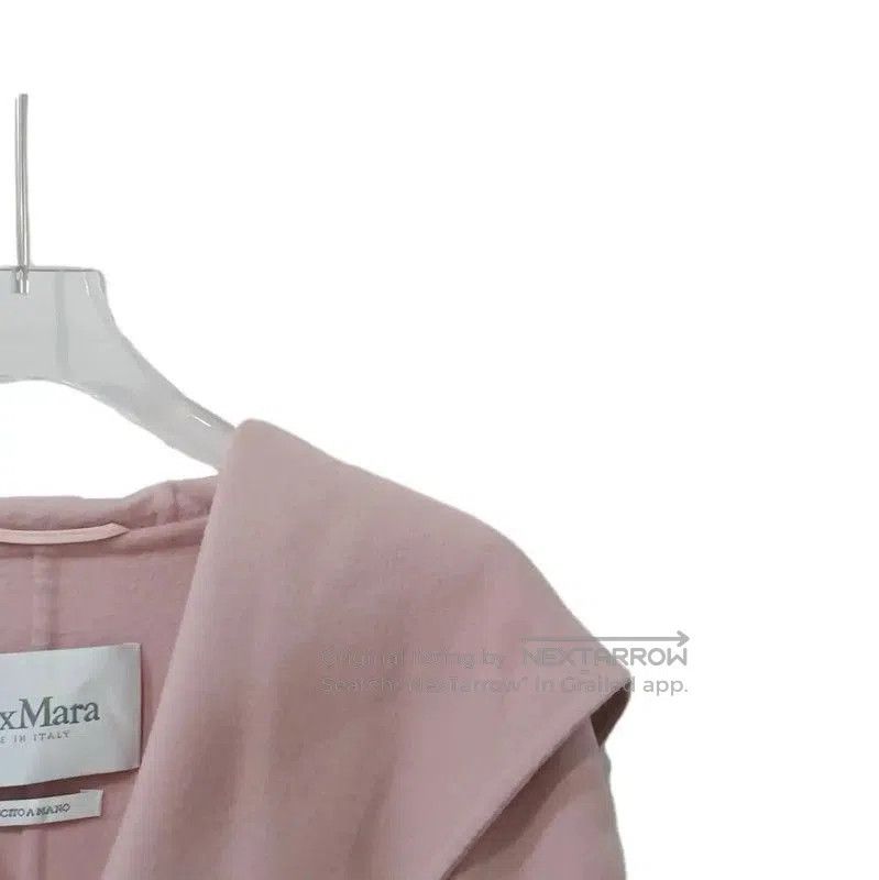 Max Mara MaxMara Pink Wool Women's Coat . Size XS / US 0-2 / IT 36-38 - 4 Thumbnail