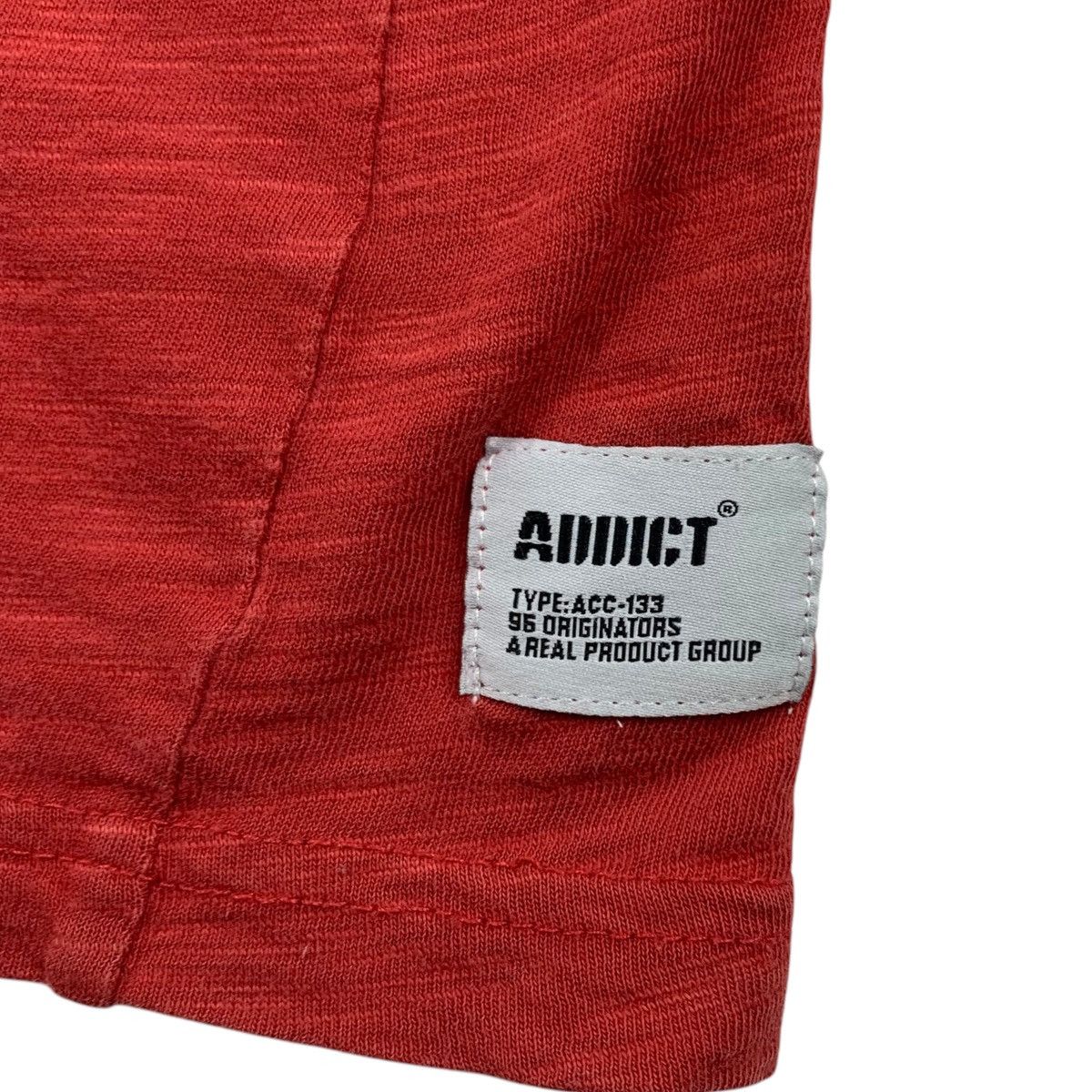 ADDICT ADDICT CO Streetwear Skateboard Brand Print Red Short Shirt Size US L / EU 52-54 / 3 - 5 Thumbnail