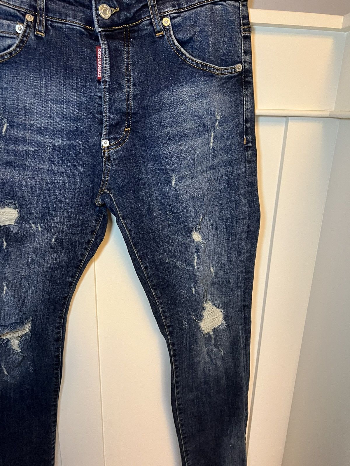Dsquared2 Dsquared2 Icon Forever distressed slim blue jeans Size US 30 / EU 46 - 4 Thumbnail