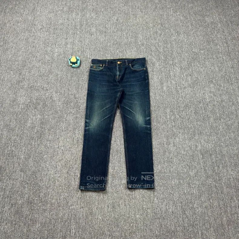 Louis Vuitton Louis Vuitton Back Leather Label Blue Jeans Size US 31 - 1 Thumbnail