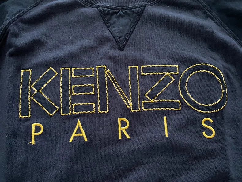 Kenzo KENZO Blue patchwork embroidered hoodie Size US S / EU 44-46 / 1 - 4 Thumbnail