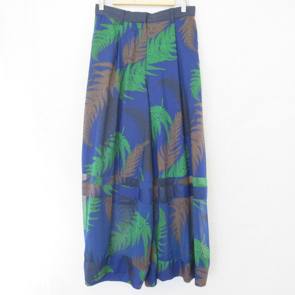 Sacai Sacai Sacai Botanical Print Sheer Wide Pants Textile Pants DUTY FREE for USA Size ONE SIZE - 1 Thumbnail