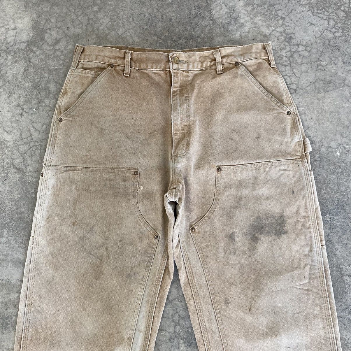 Carhartt VTG Carhartt Double Knee Faded Dirty Carpenter Pants Size US 36 / EU 52 - 4 Thumbnail